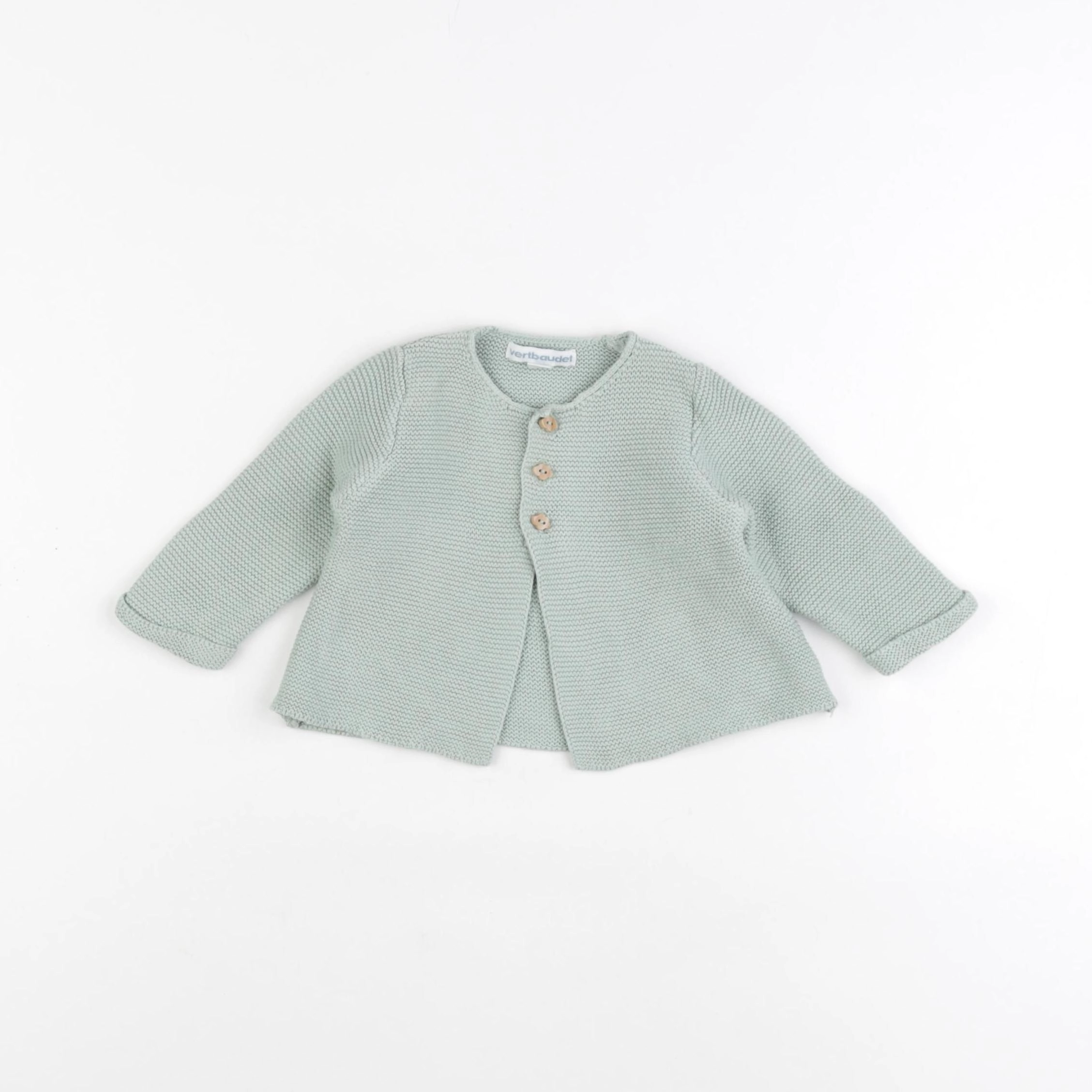 Vertbaudet - gilet vert - 3 mois