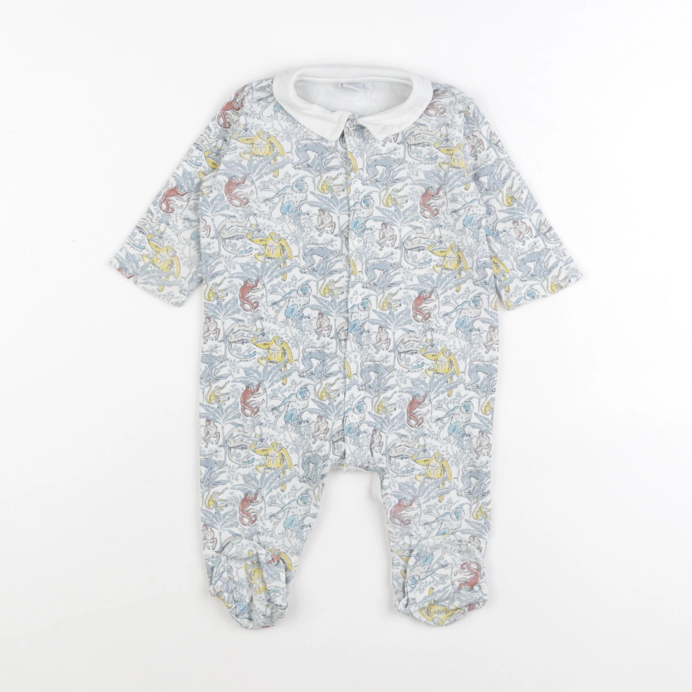 Petit Bateau - pyjama coton multicolore - 6 mois