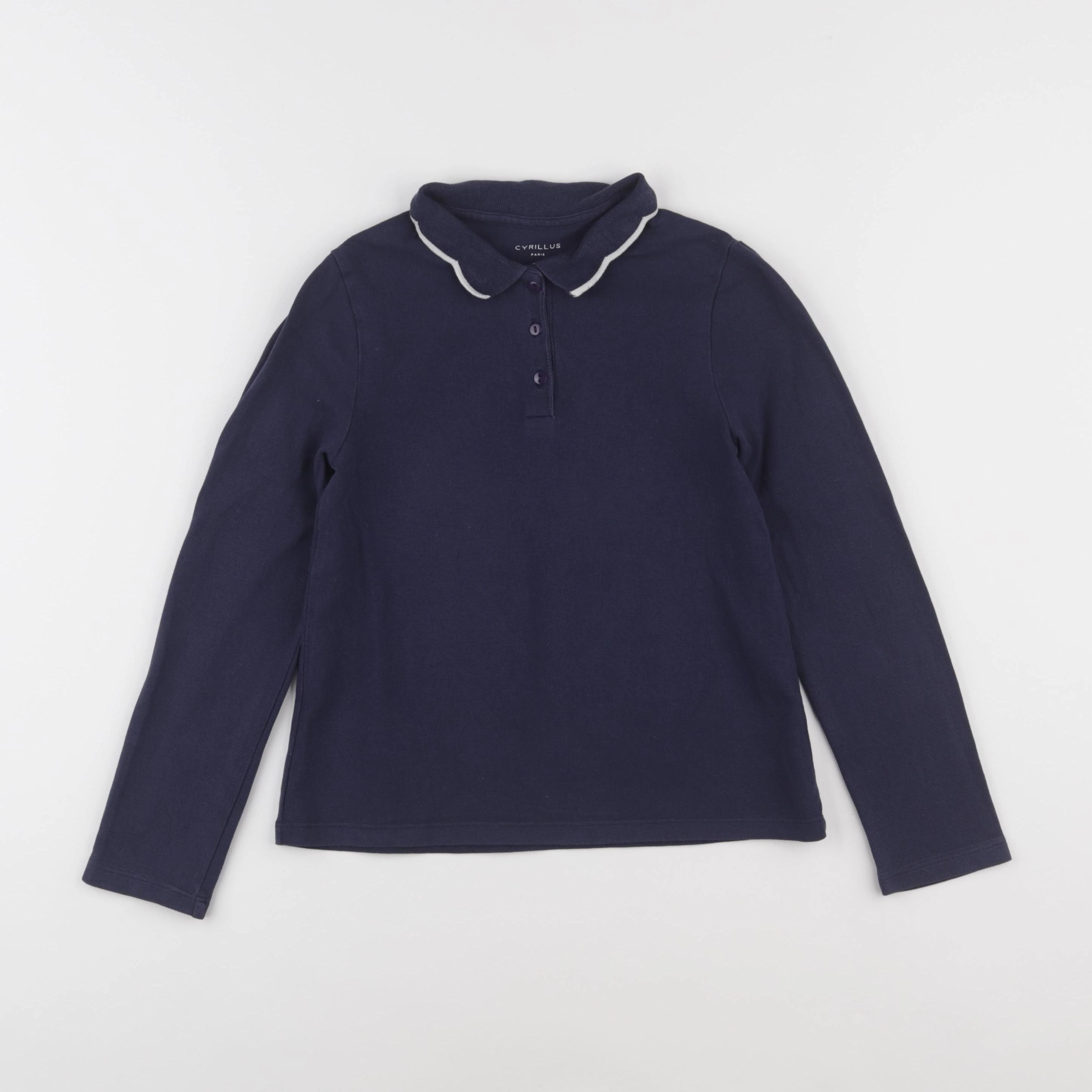 Cyrillus - polo bleu - 8 ans