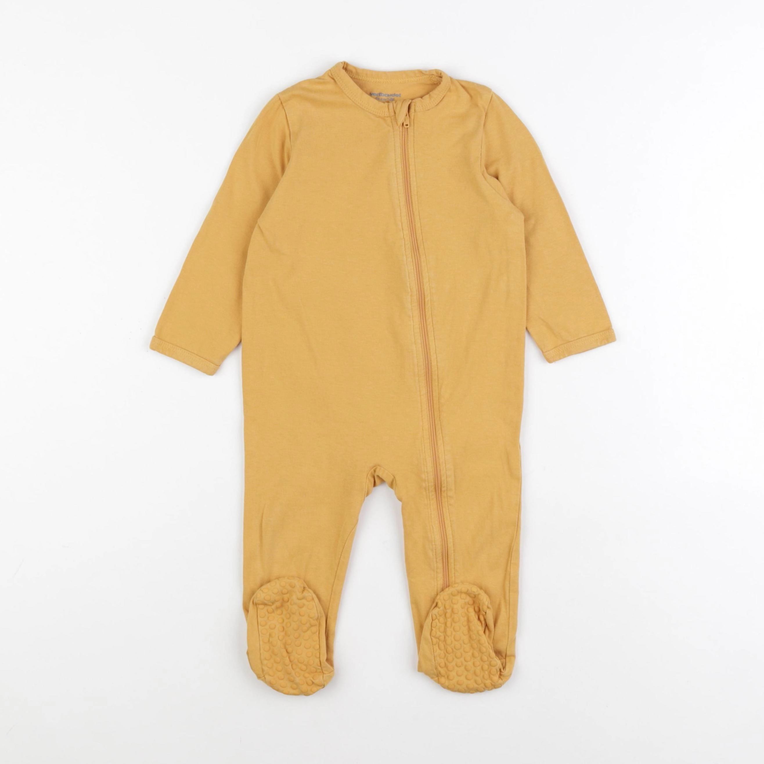Vertbaudet - pyjama coton jaune - 12 mois