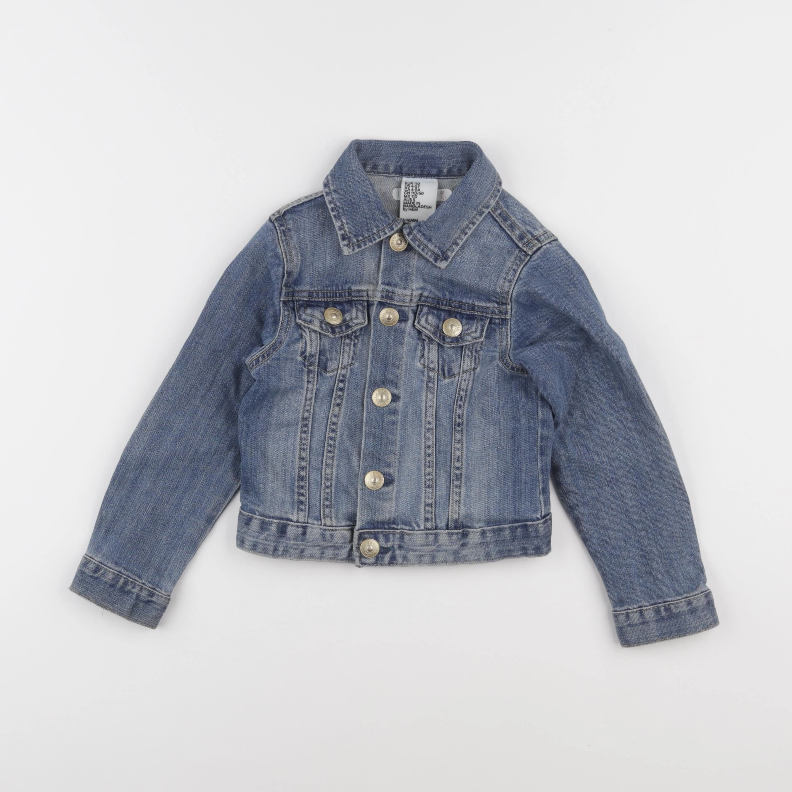 H&M - veste bleu - 4/5 ans