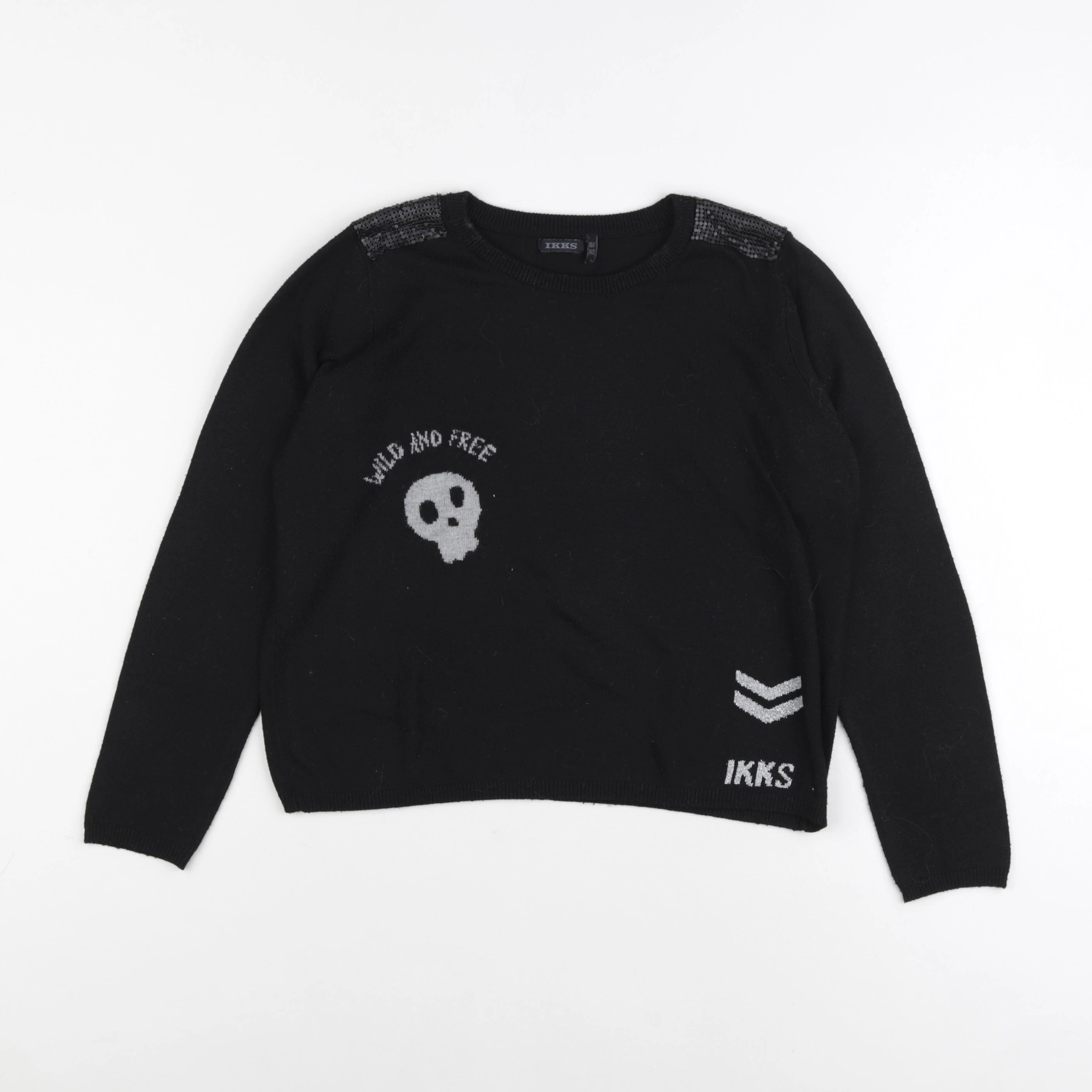 IKKS - pull noir - 10 ans