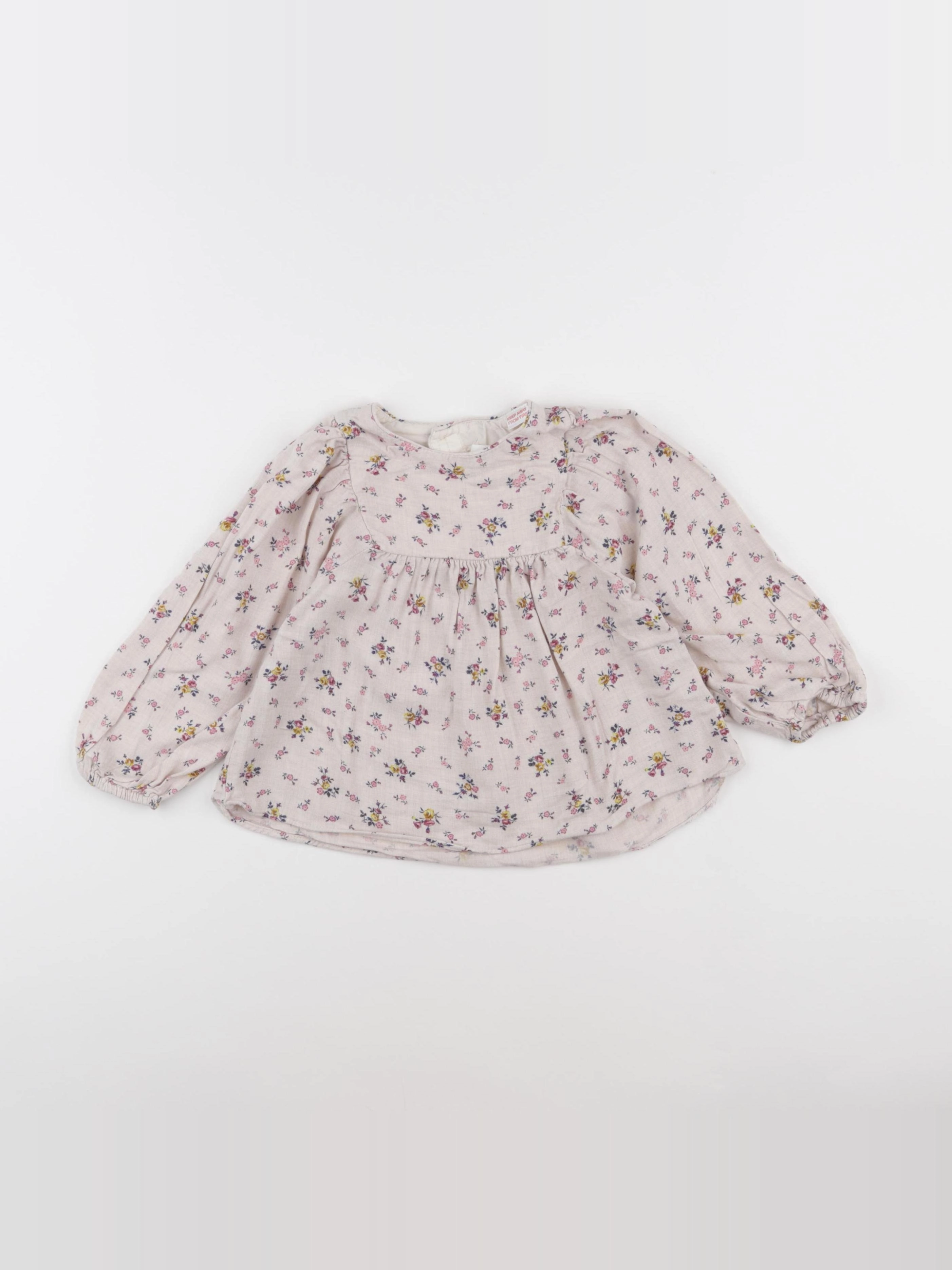 Zara - blouse beige, rose - 4/5 ans