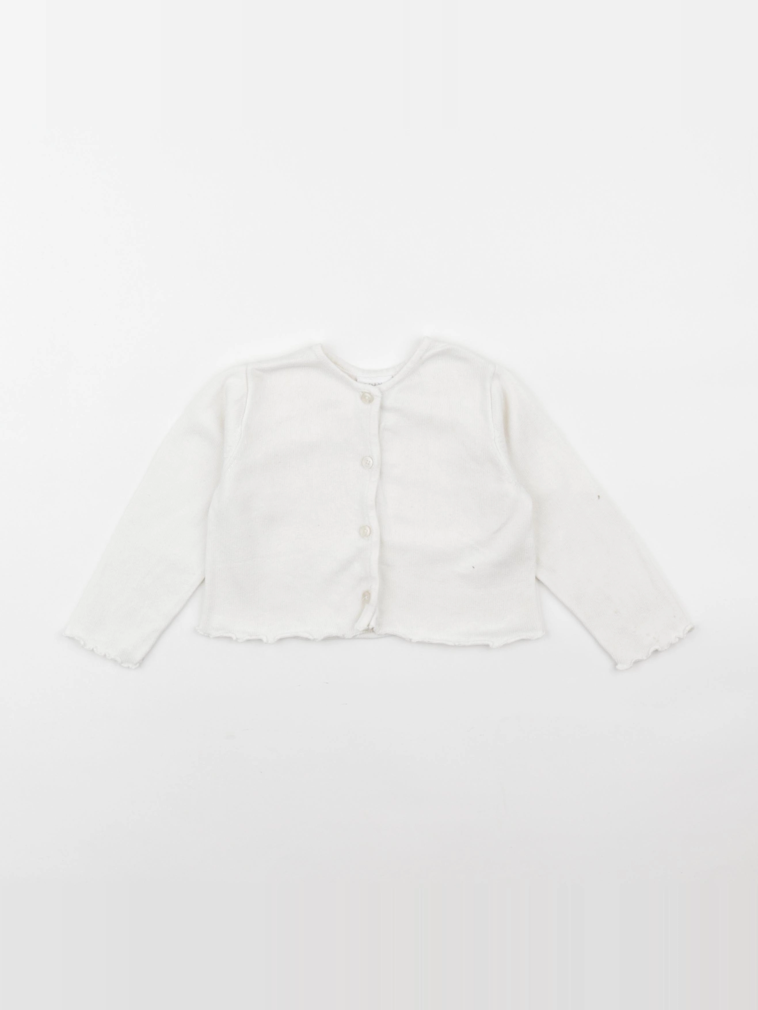 Zara - gilet blanc - 18/24 mois