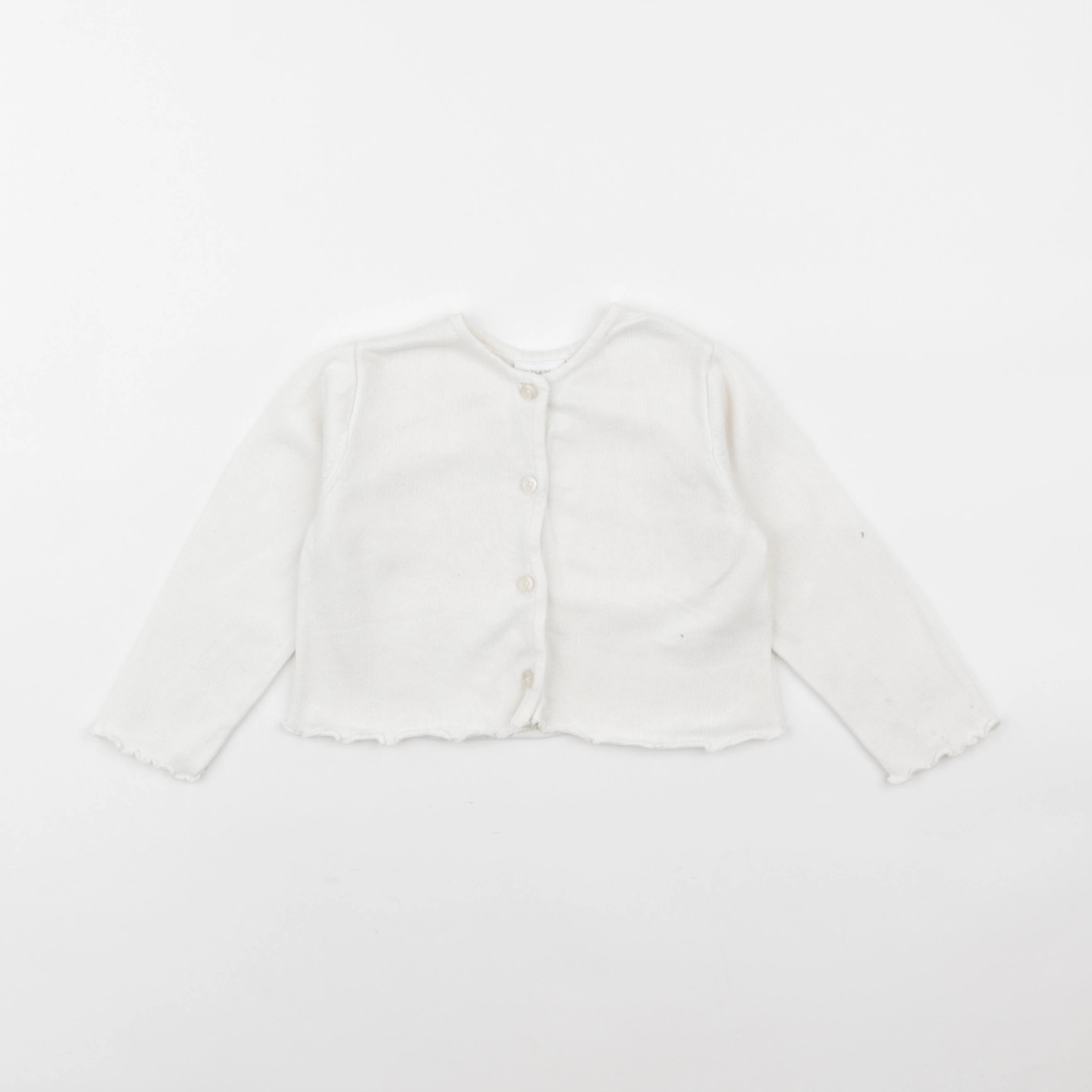 Zara - gilet blanc - 18/24 mois
