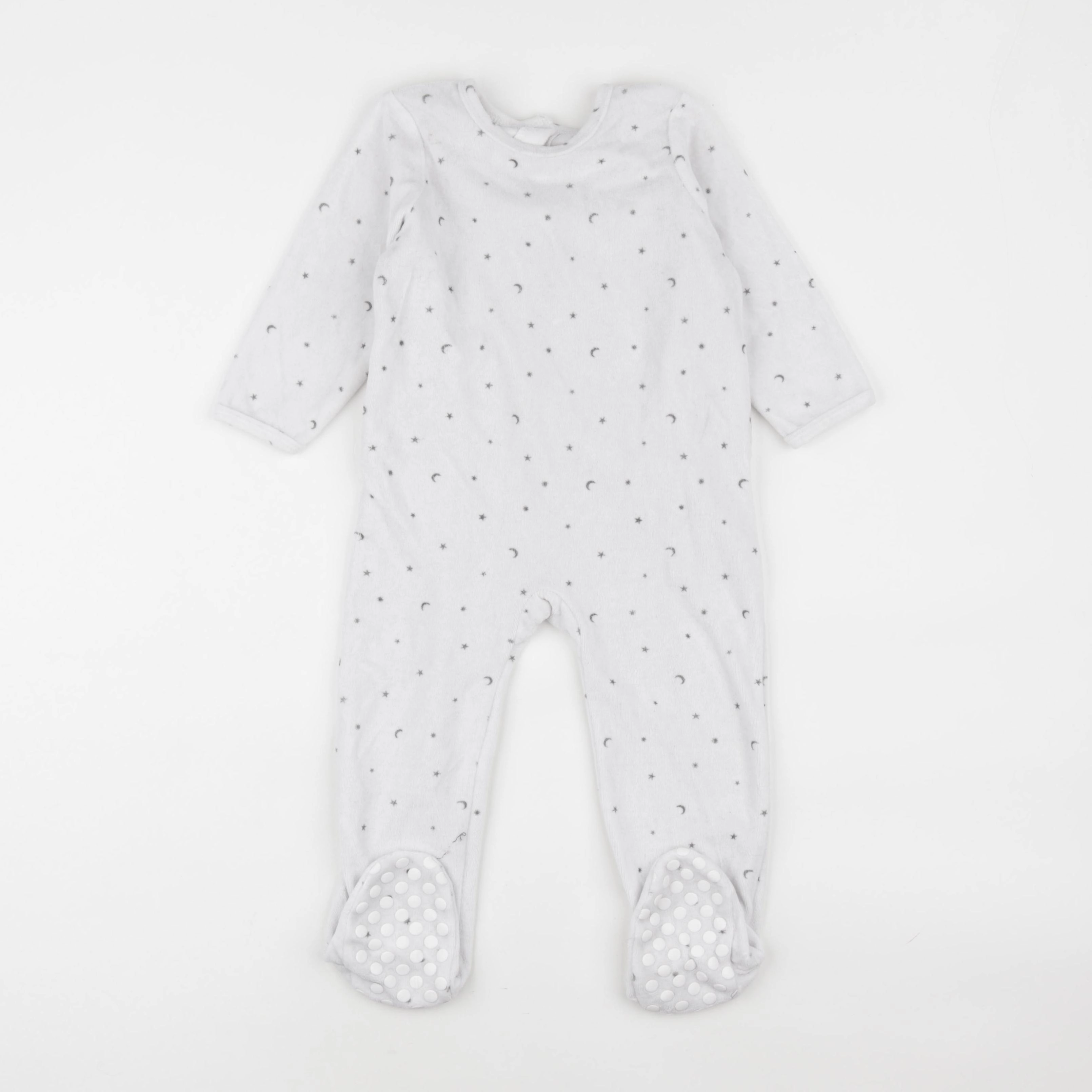 Vertbaudet - pyjama velours blanc - 2 ans
