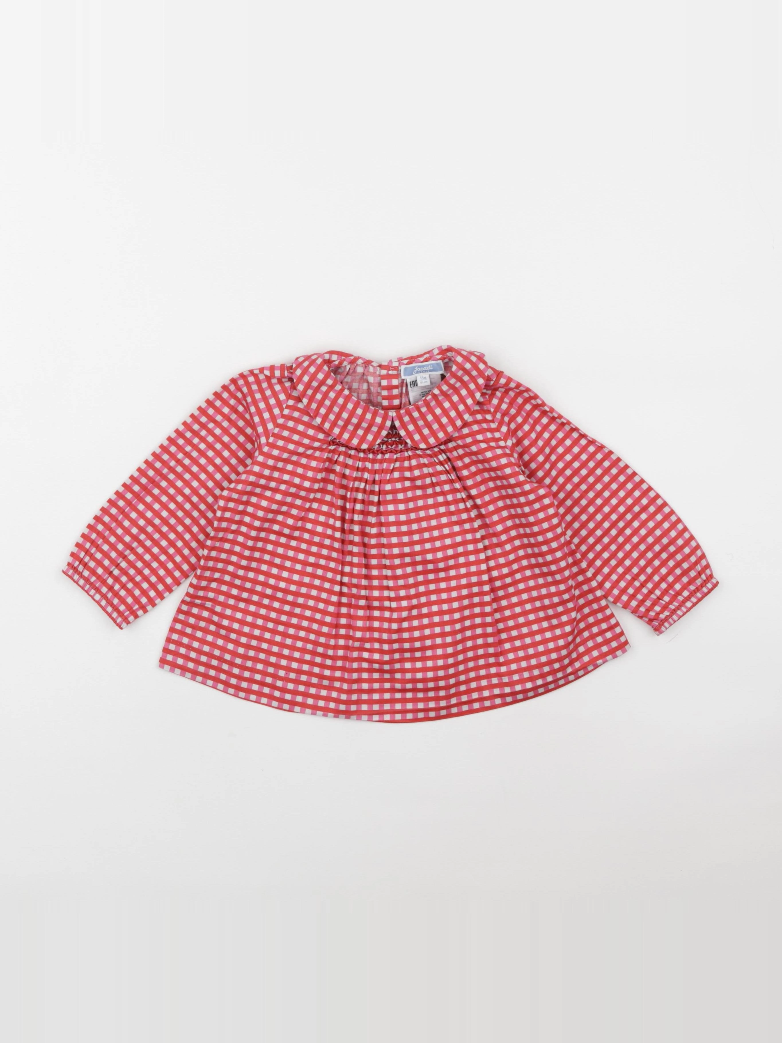 Jacadi - blouse blanc, rose - 18 mois