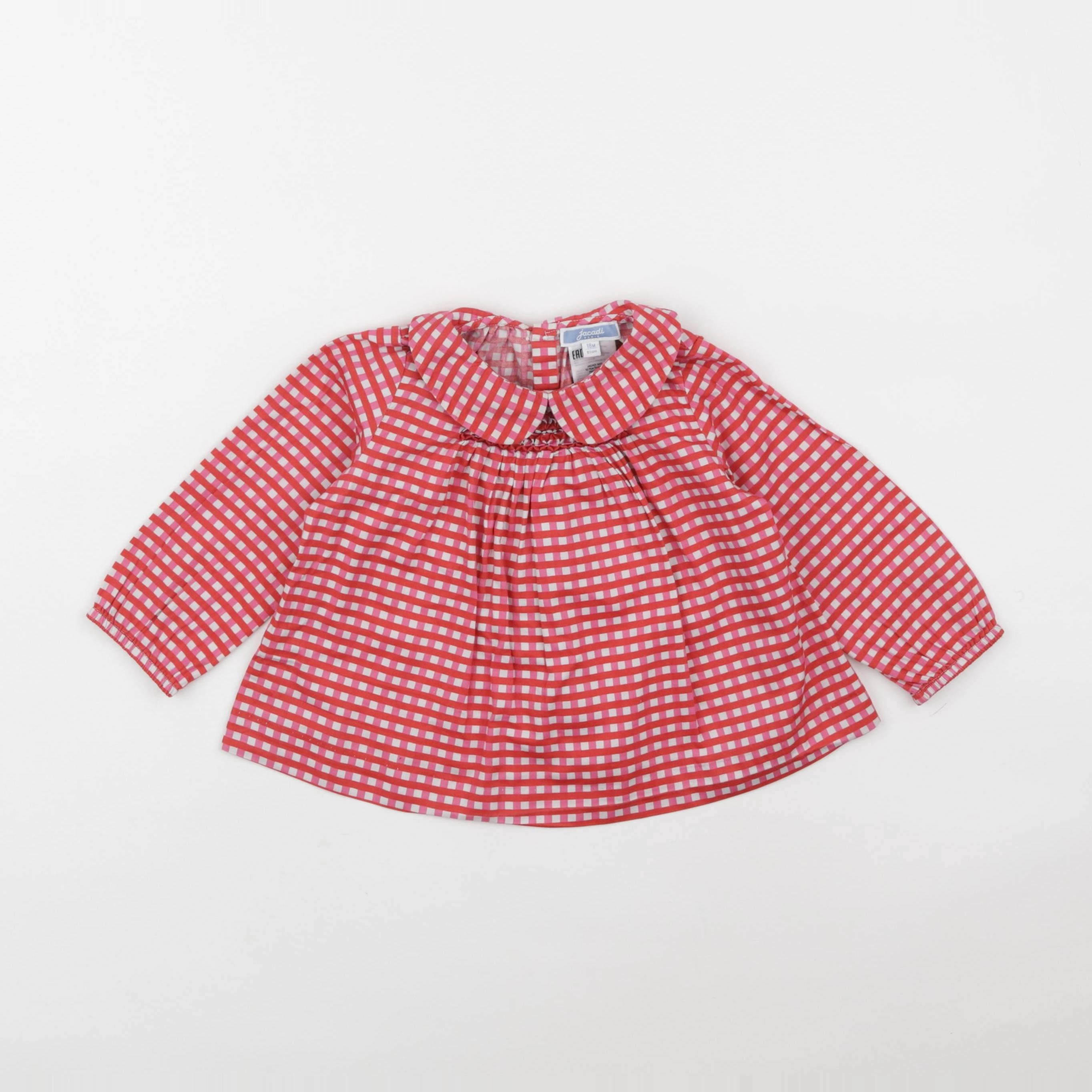 Jacadi - blouse blanc, rose - 18 mois
