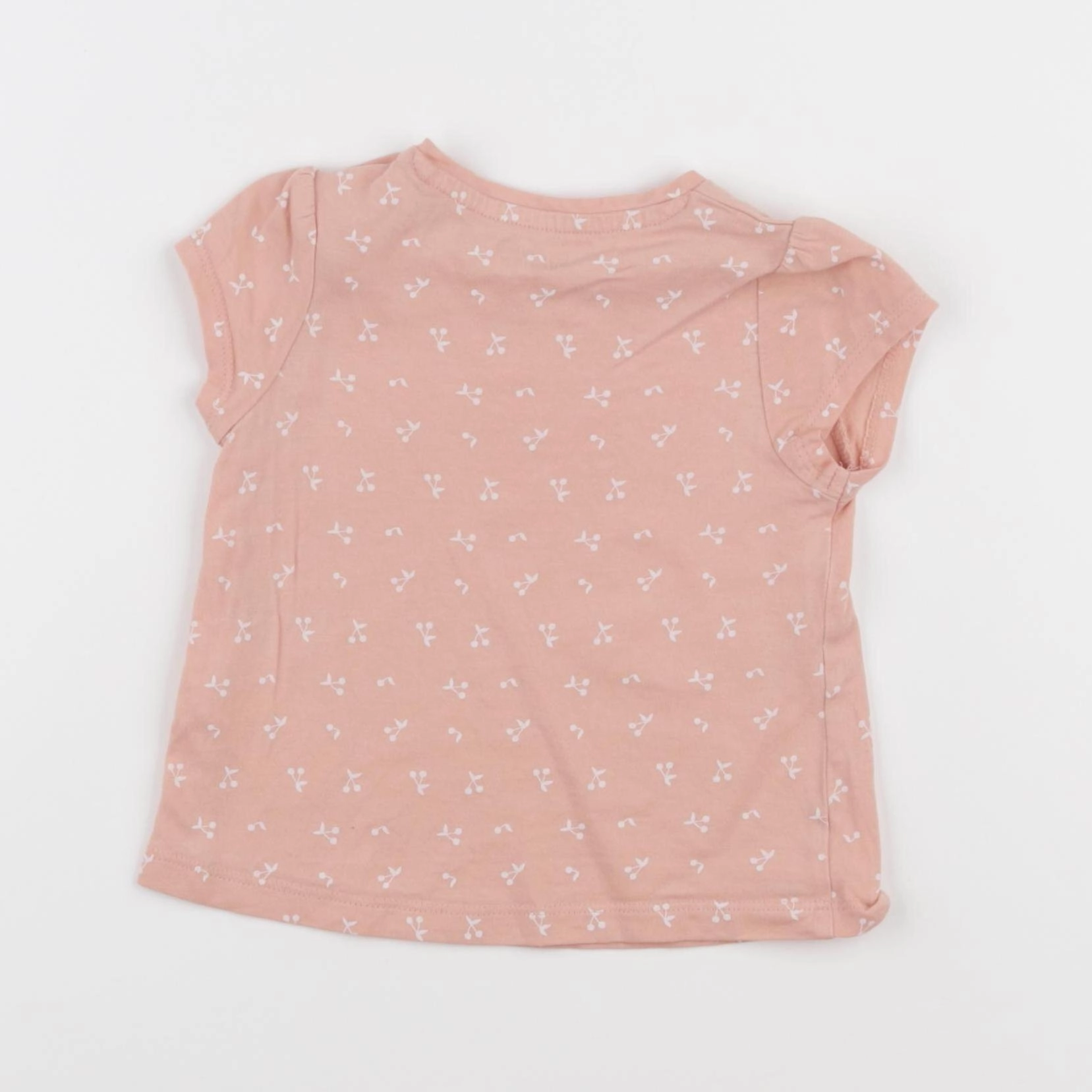 Vertbaudet - tee-shirt rose - 12 mois