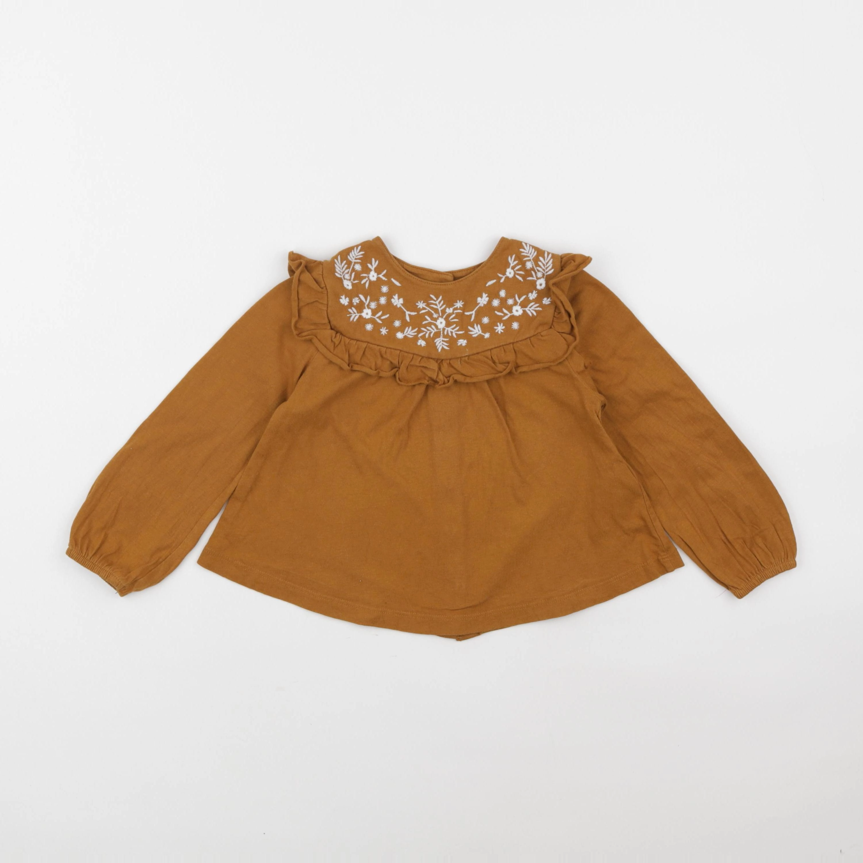 Vertbaudet - tee-shirt marron - 2 ans