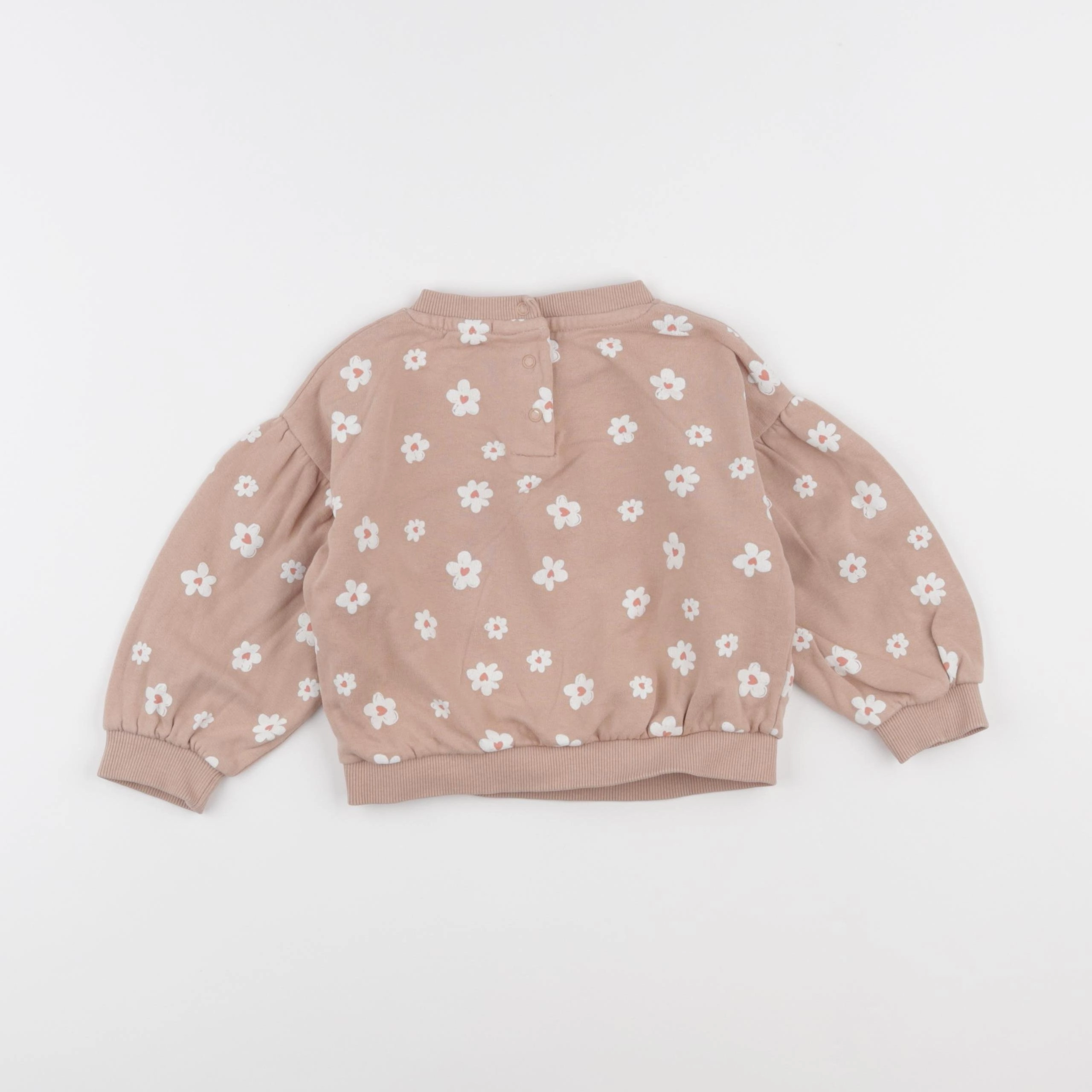 Vertbaudet - sweat rose - 18 mois