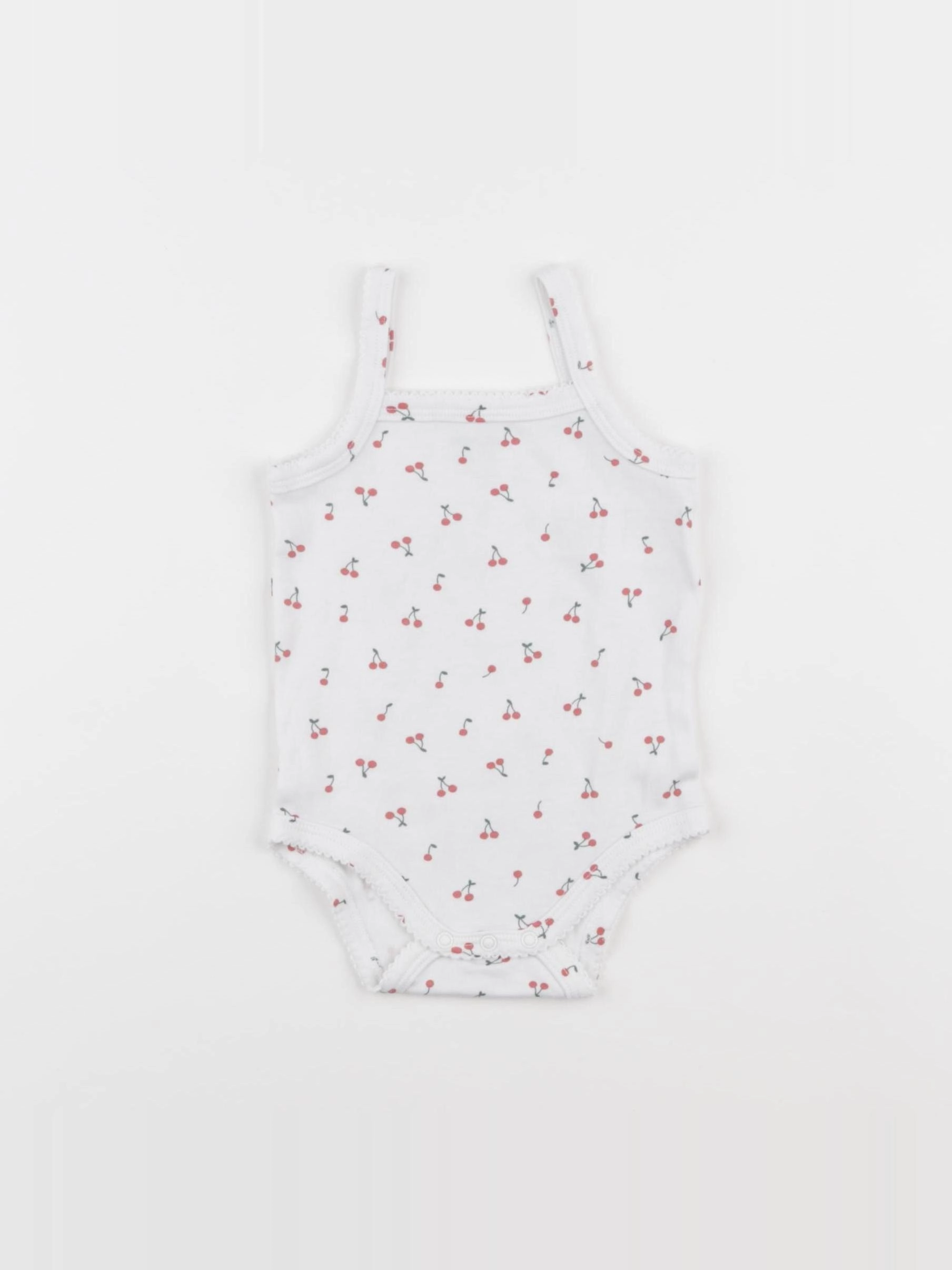 Vertbaudet - body blanc, rouge - 9 ans
