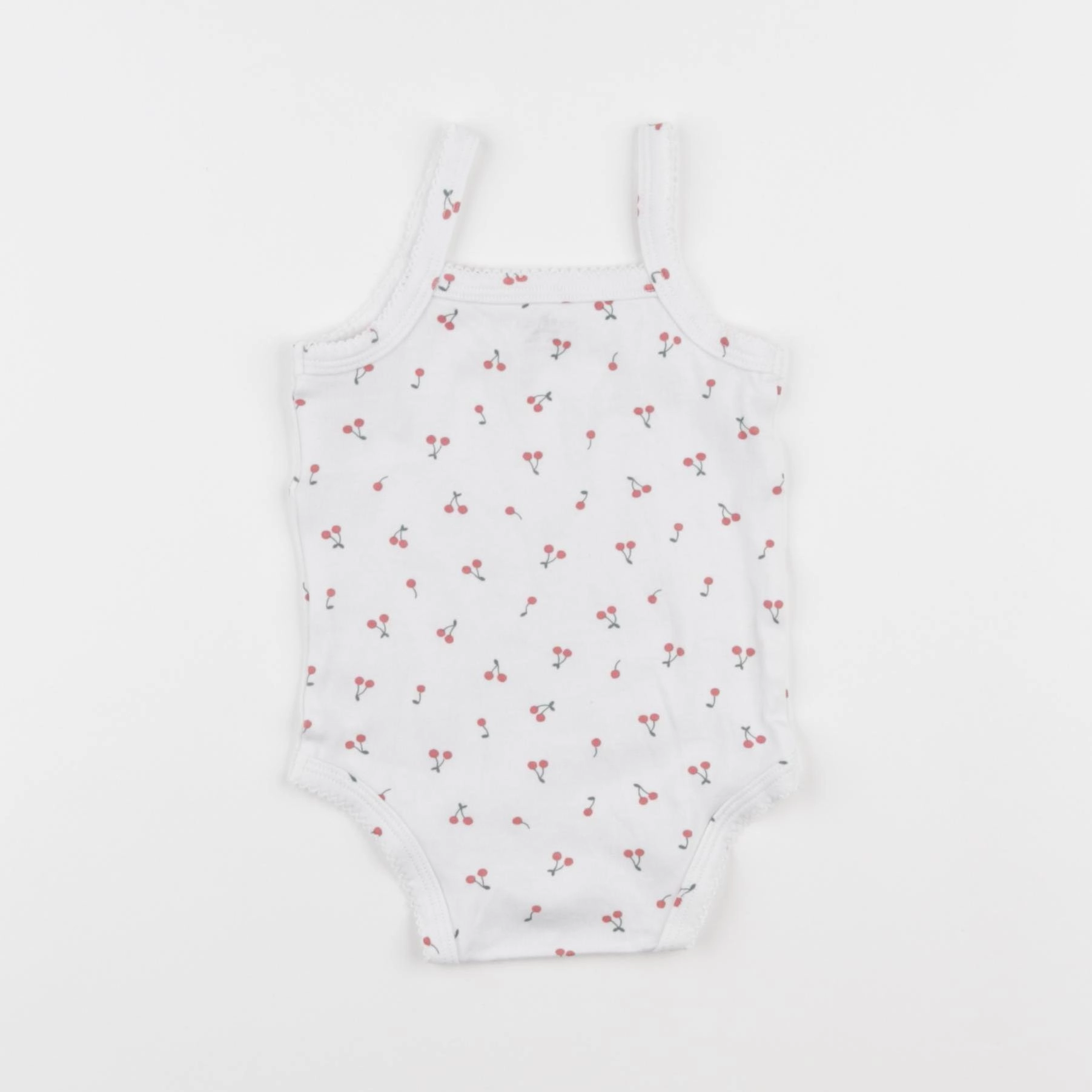 Vertbaudet - body blanc, rouge - 9 ans