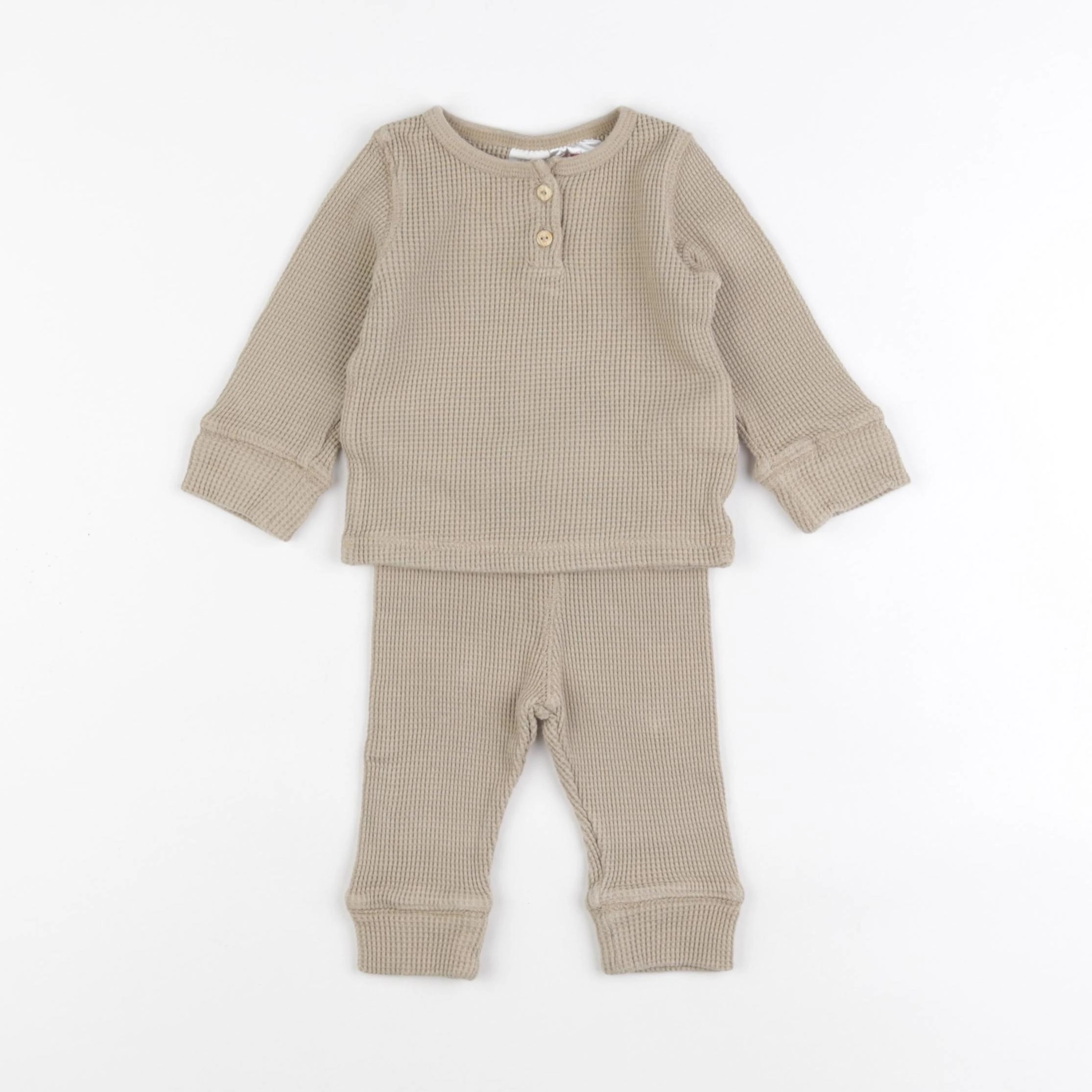 H&M - ensemble beige - 3 mois
