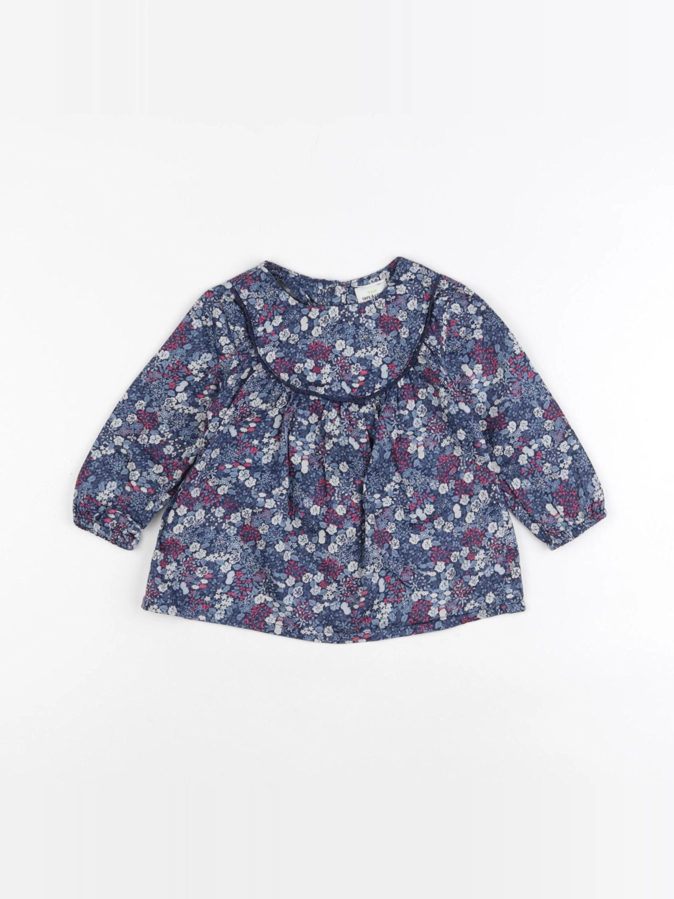 Tape à l'oeil - blouse bleu - 12 mois