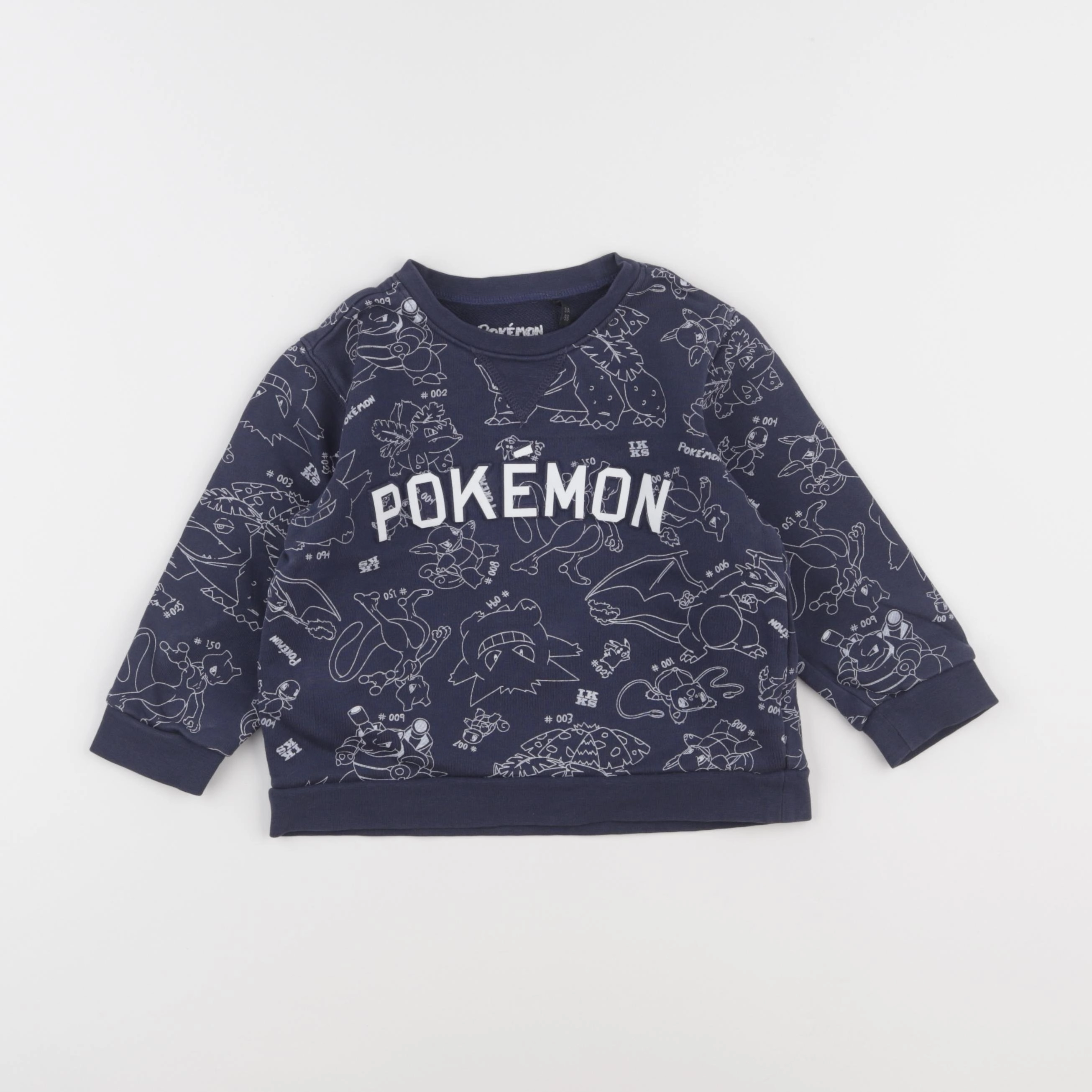 IKKS - sweat bleu - 3 ans