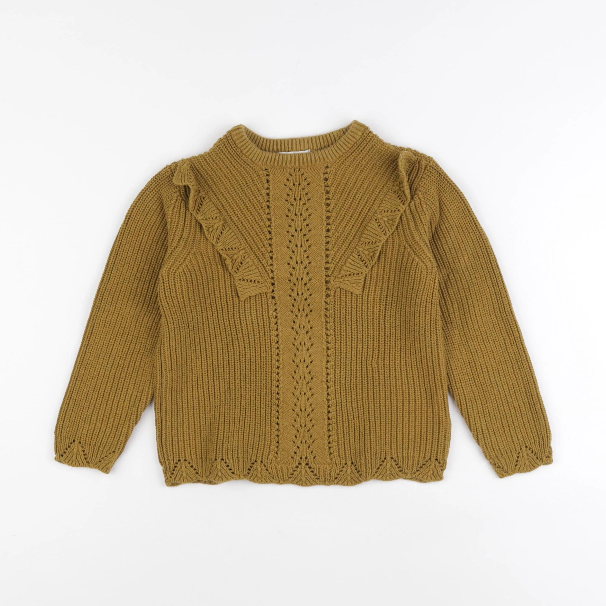 Vertbaudet - pull jaune - 6 ans