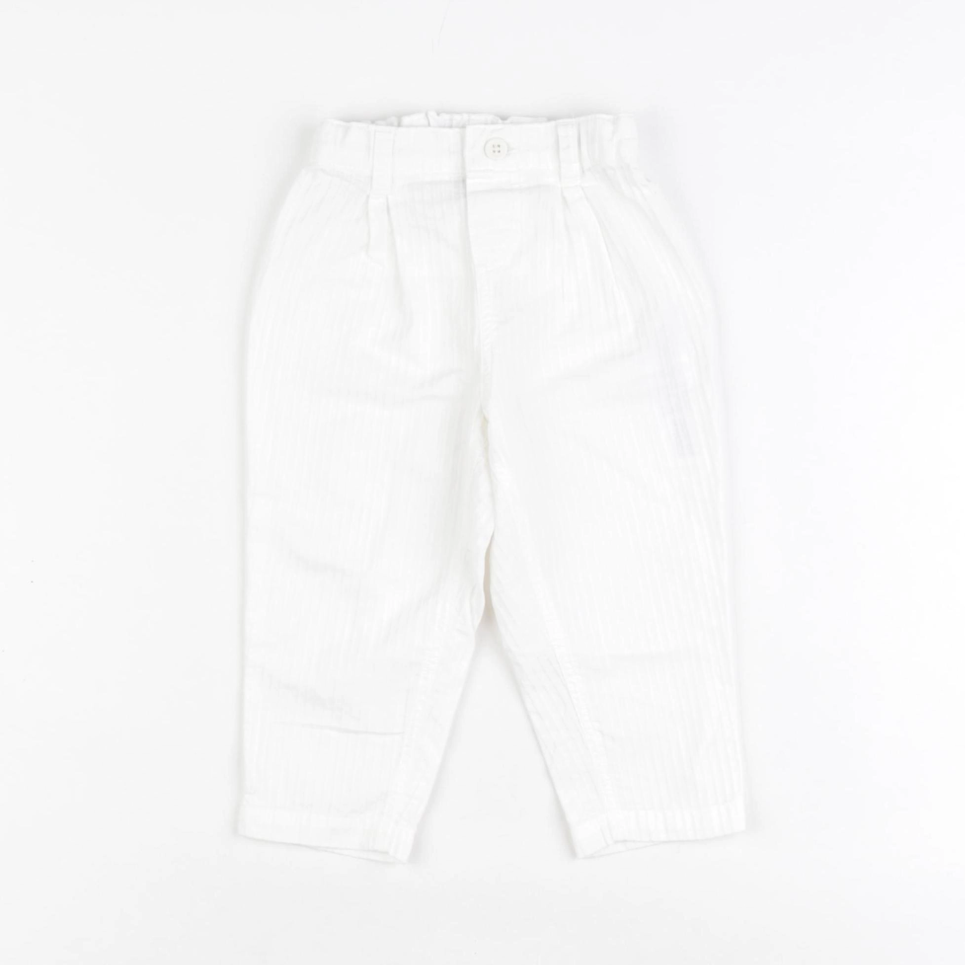 Petit Bateau - pantalon blanc - 18 mois