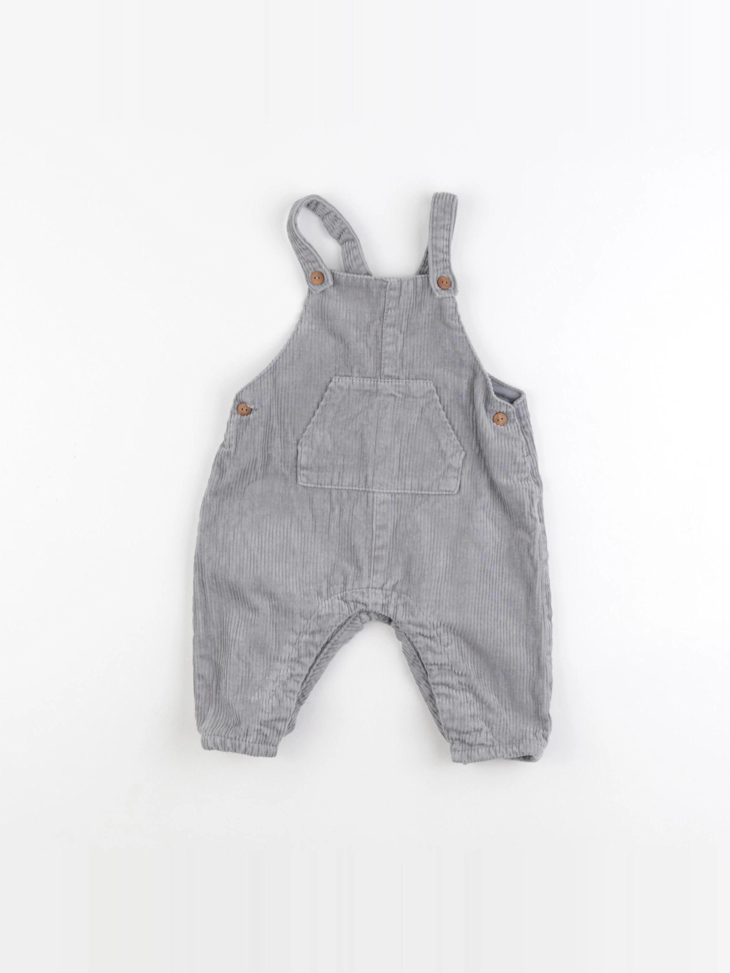 Zara - salopette gris - 3/6 mois