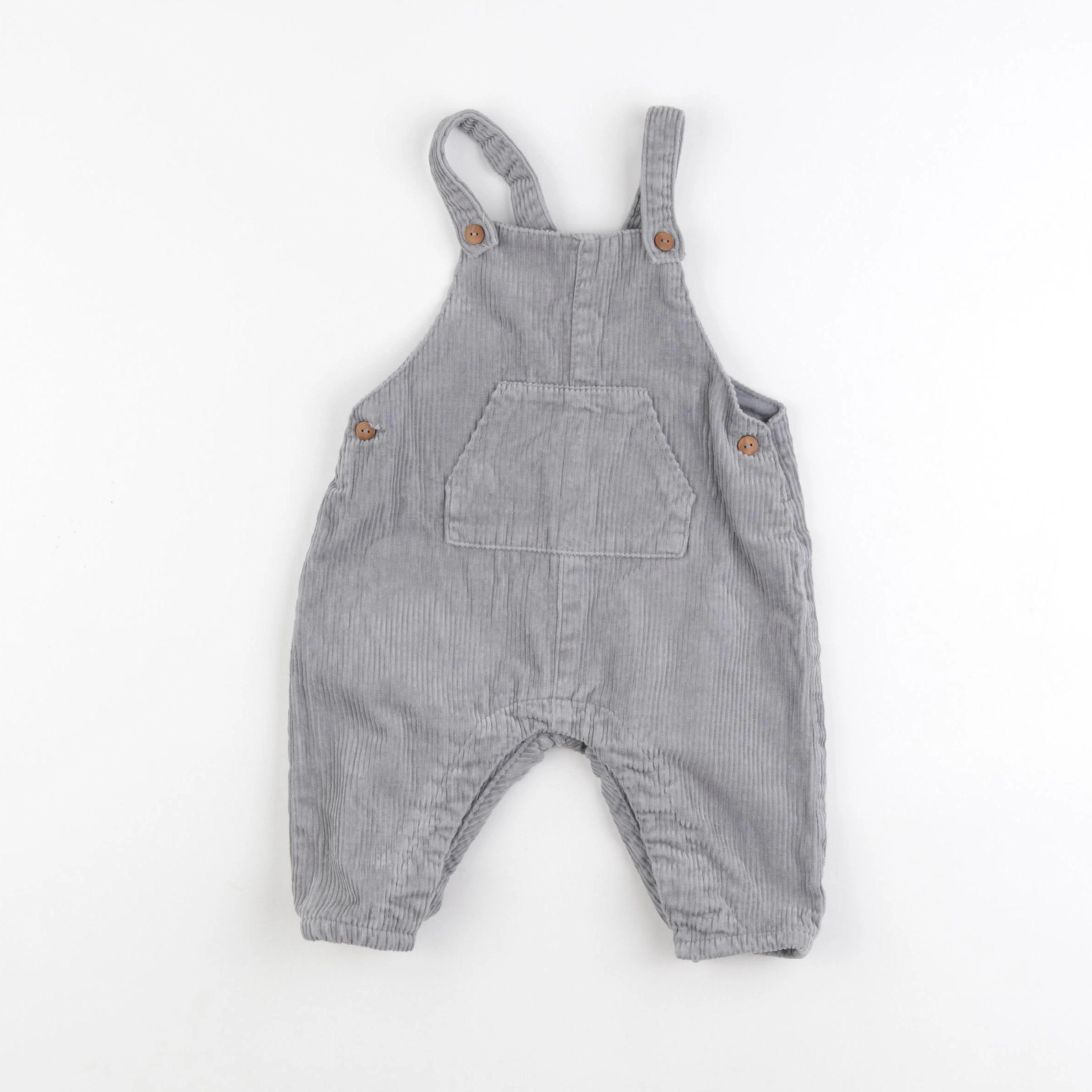 Zara - salopette gris - 3/6 mois