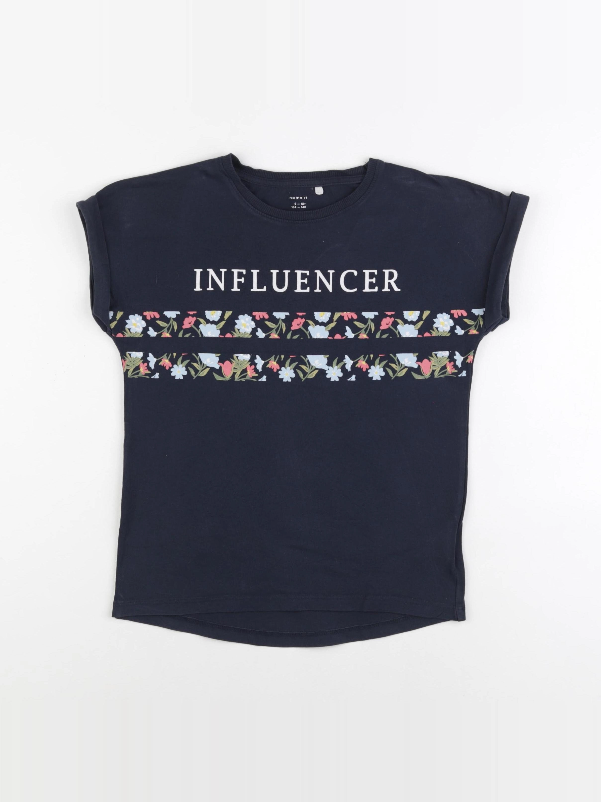 Name it - tee-shirt bleu - 9/10 ans