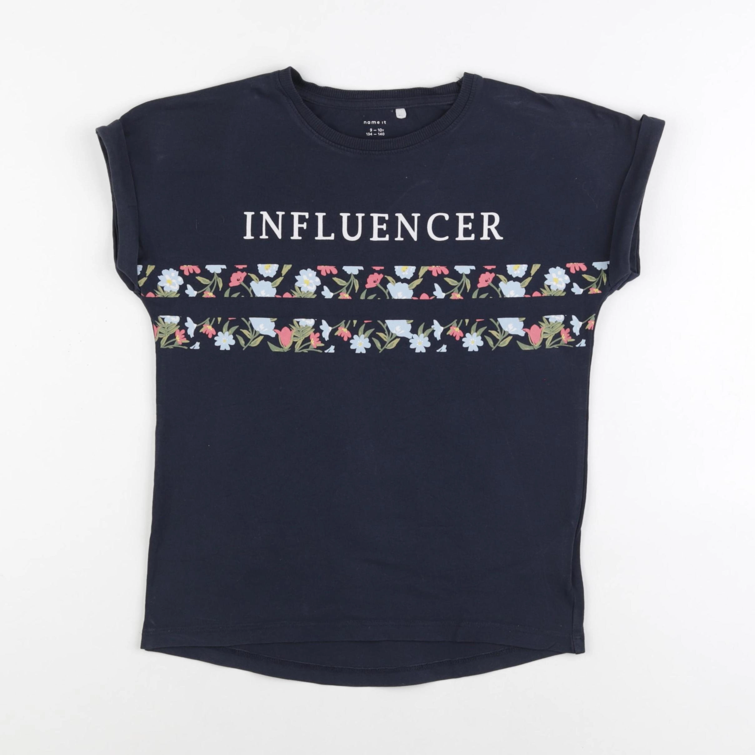 Name it - tee-shirt bleu - 9/10 ans