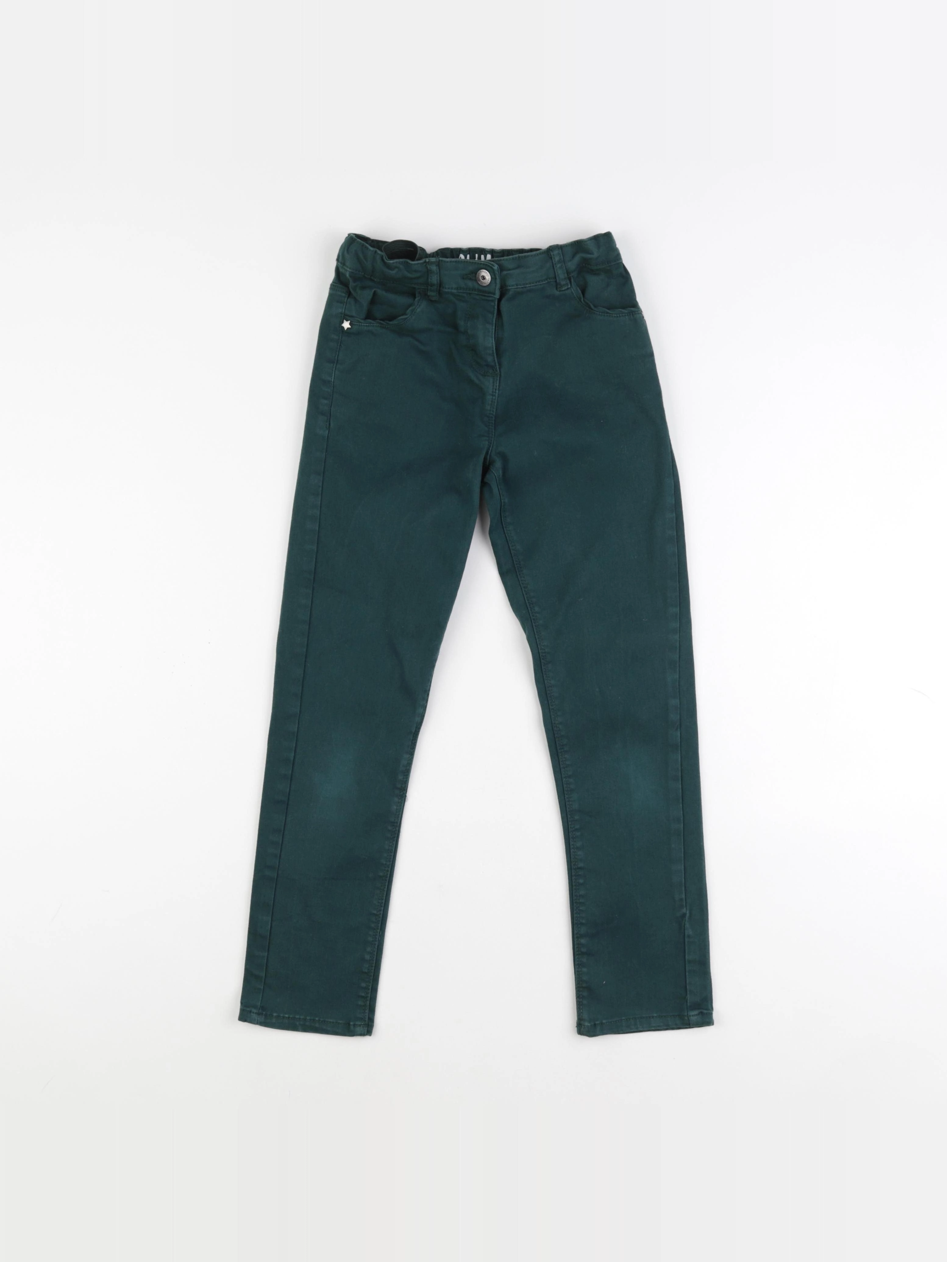 Vertbaudet - pantalon vert - 8 ans