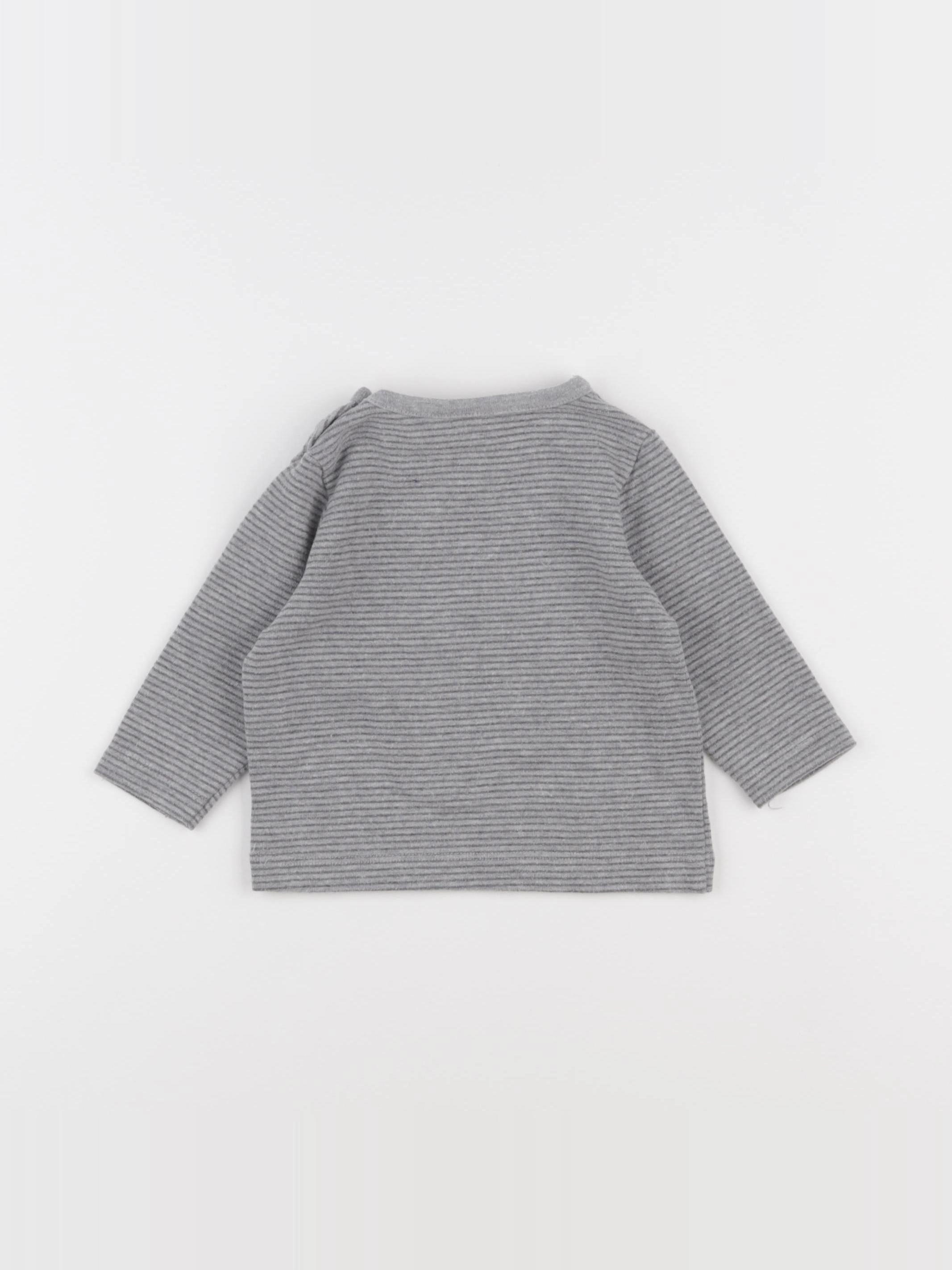 Tape à l'oeil - tee-shirt gris - 6 mois