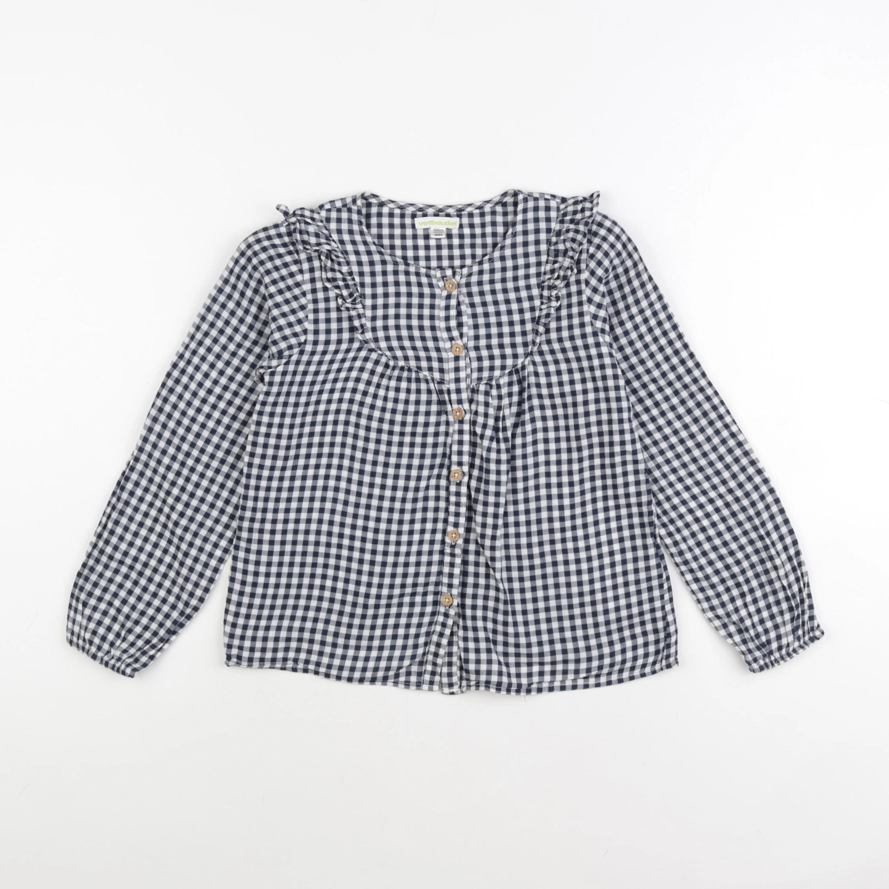Vertbaudet - blouse bleu - 8 ans