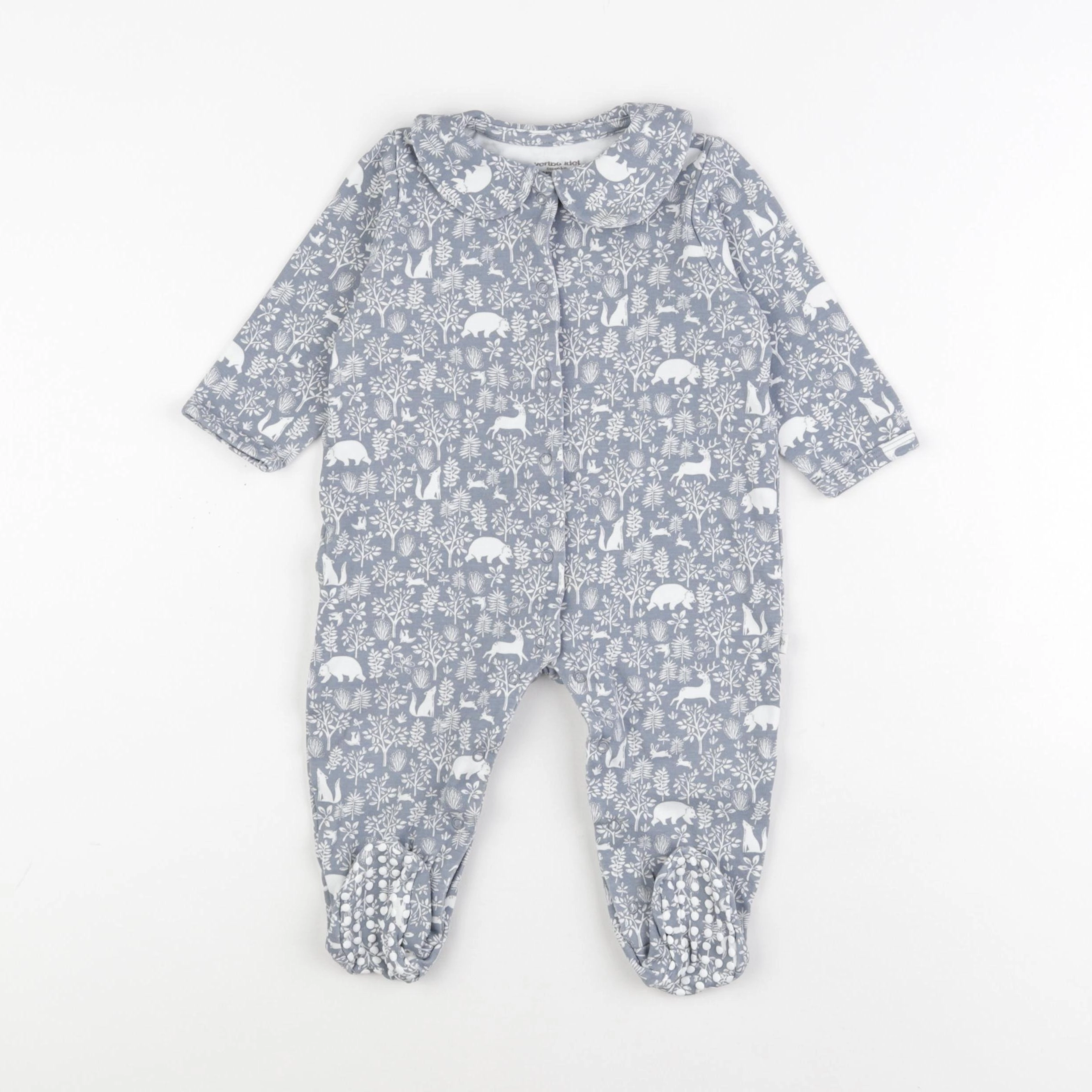 Vertbaudet - pyjama coton gris - 12 mois