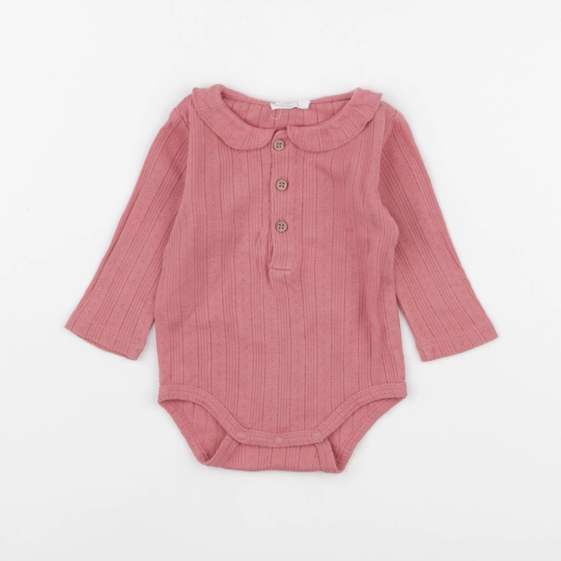 Boutchou - body à col rose - 3 mois