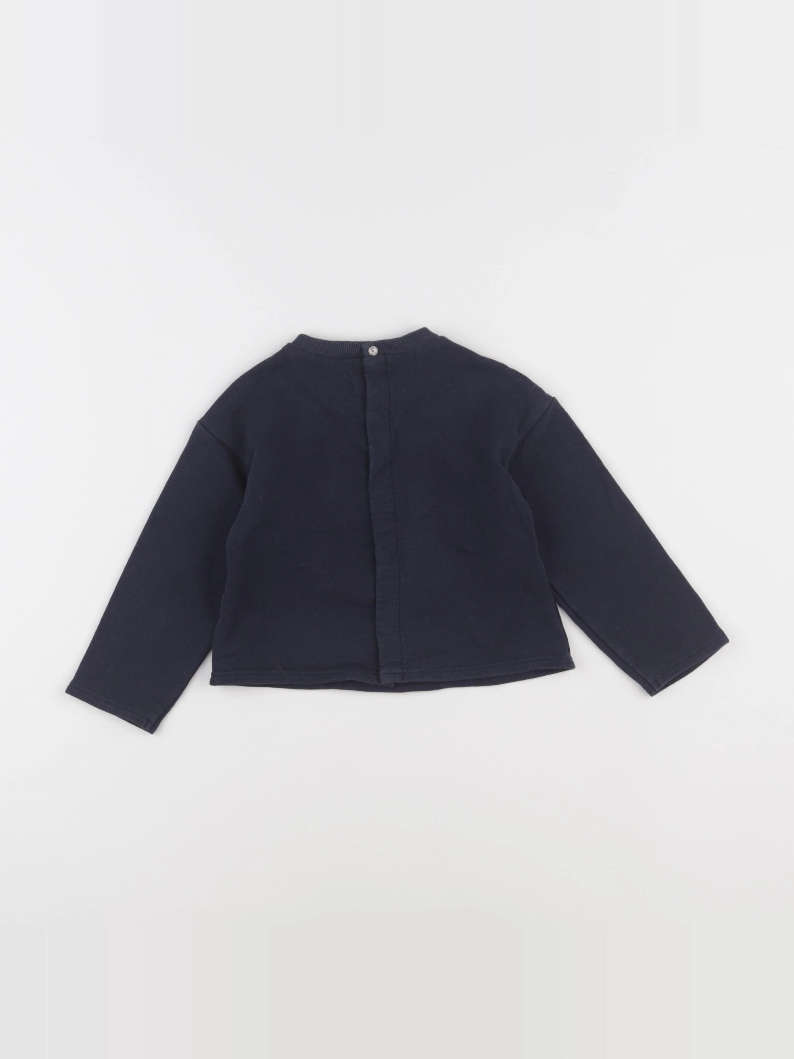 IKKS - sweat bleu - 2 ans