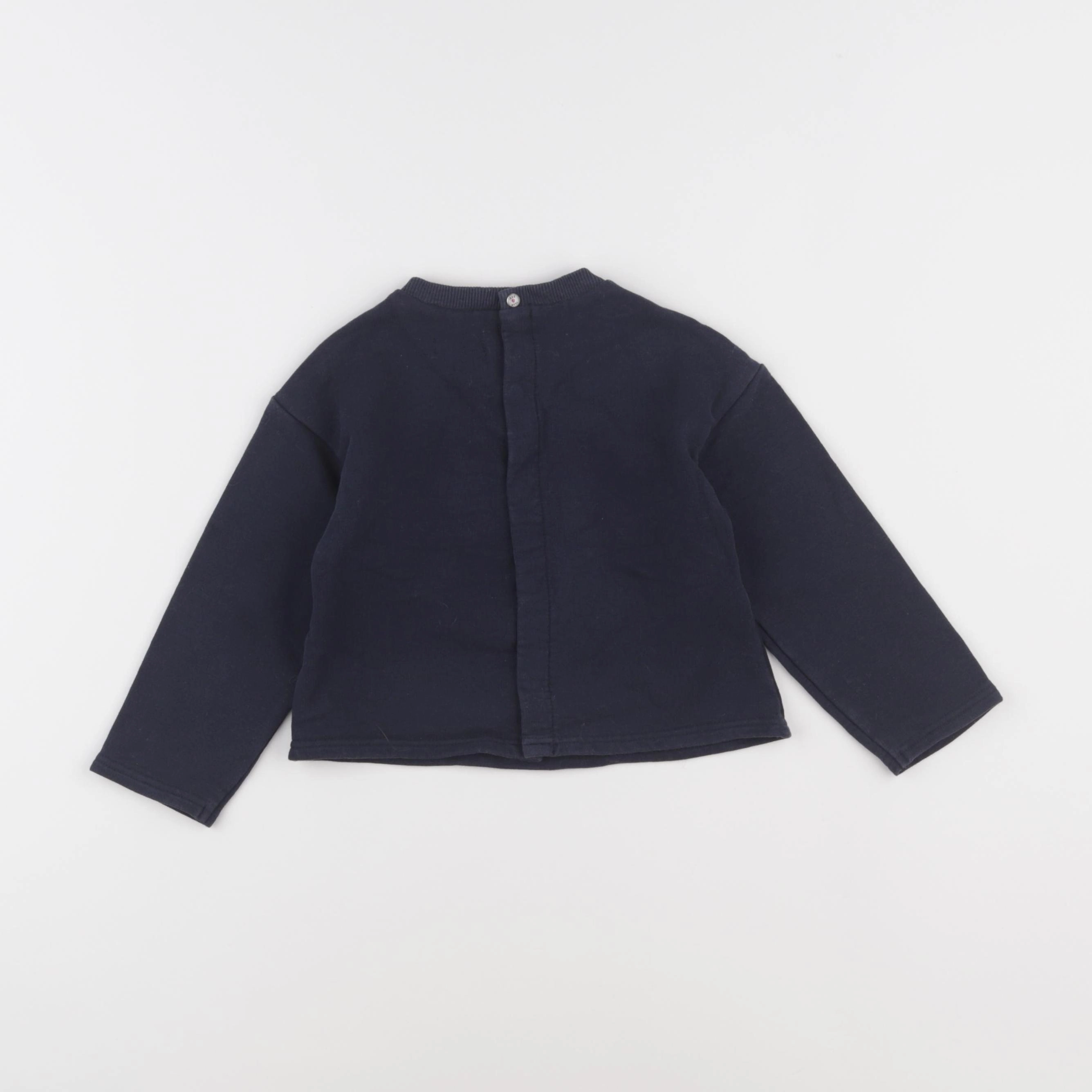 IKKS - sweat bleu - 2 ans