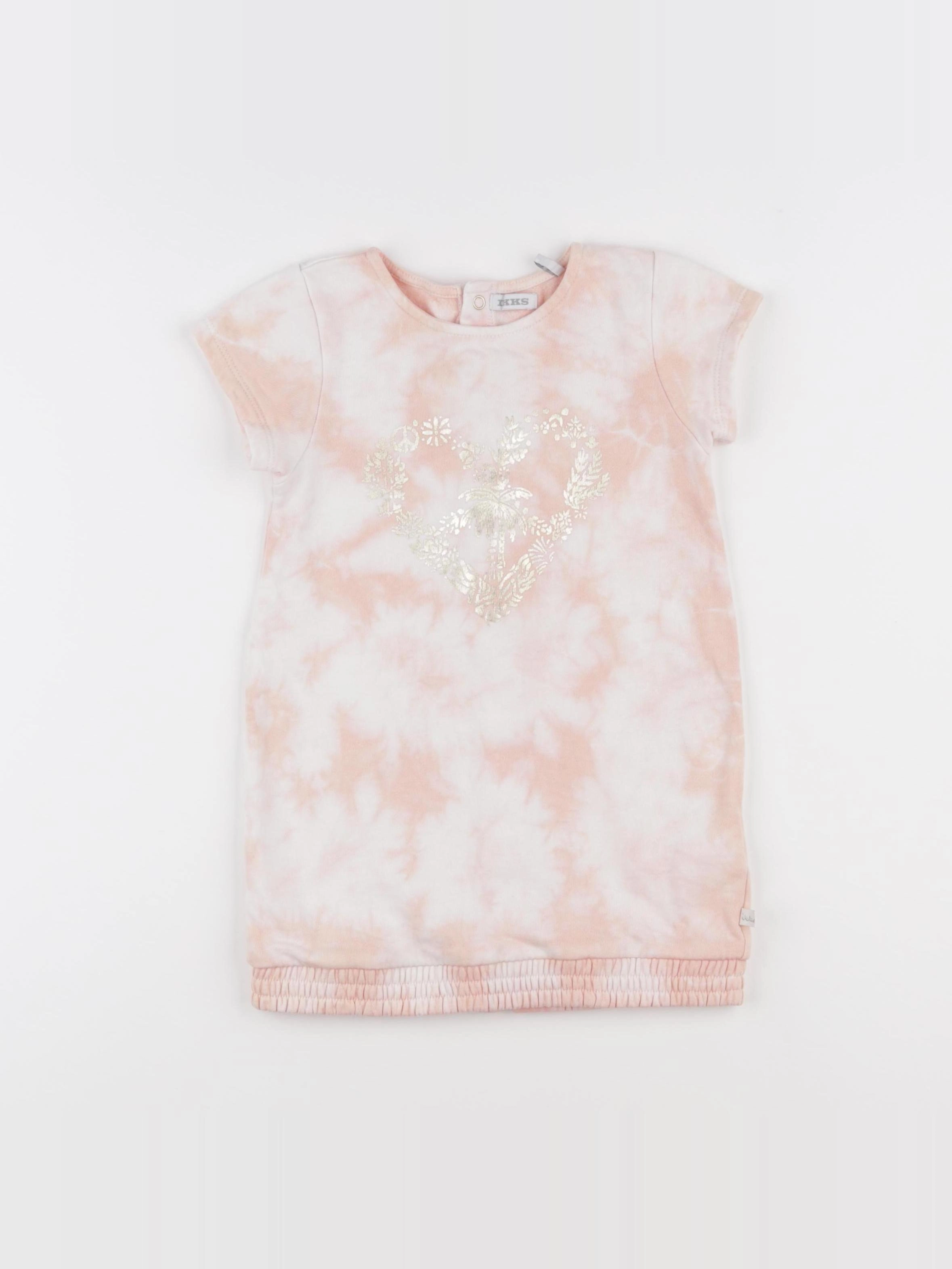 IKKS - robe rose - 2 ans