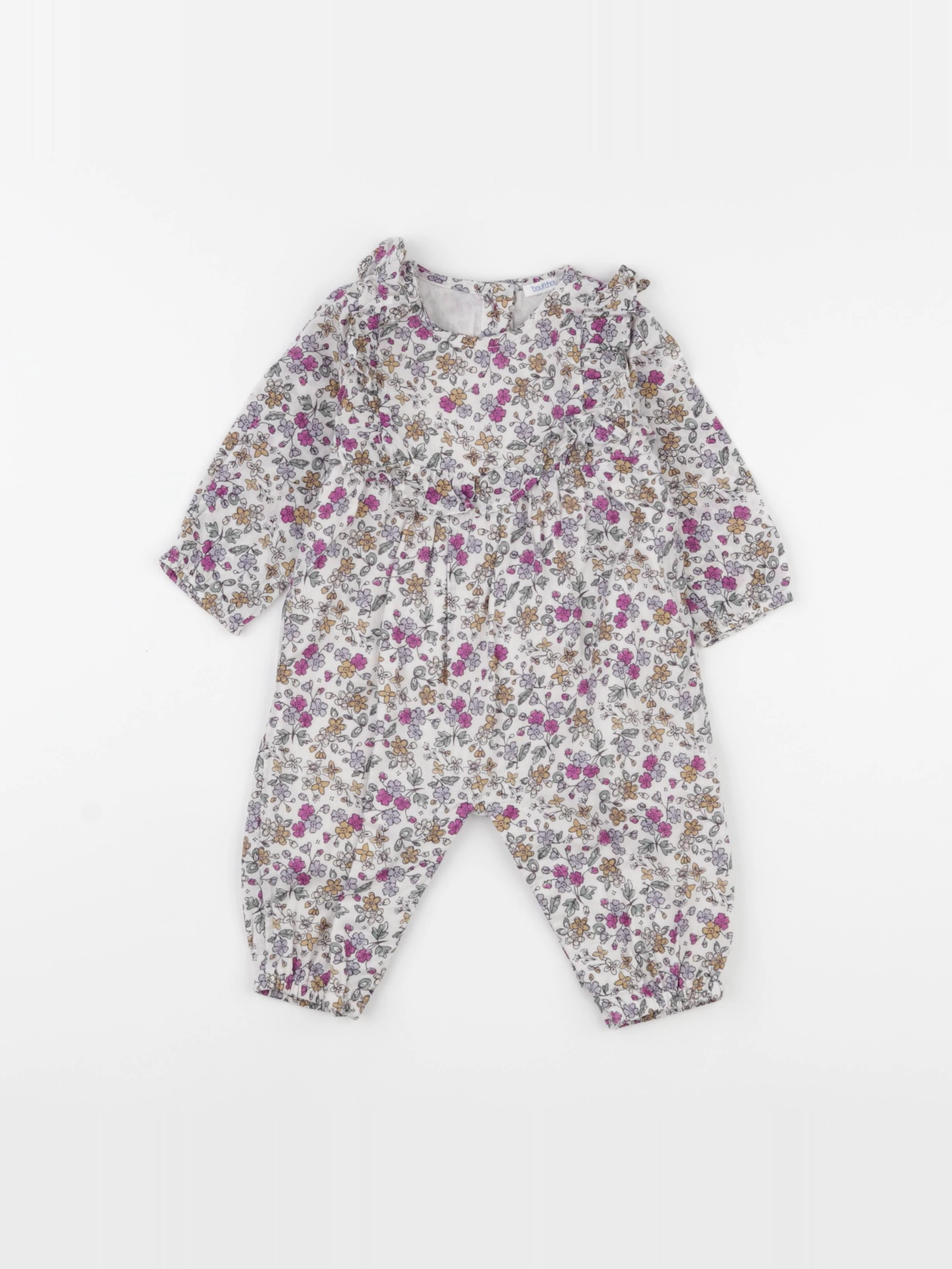 Boutchou - combinaison violet - 3 mois