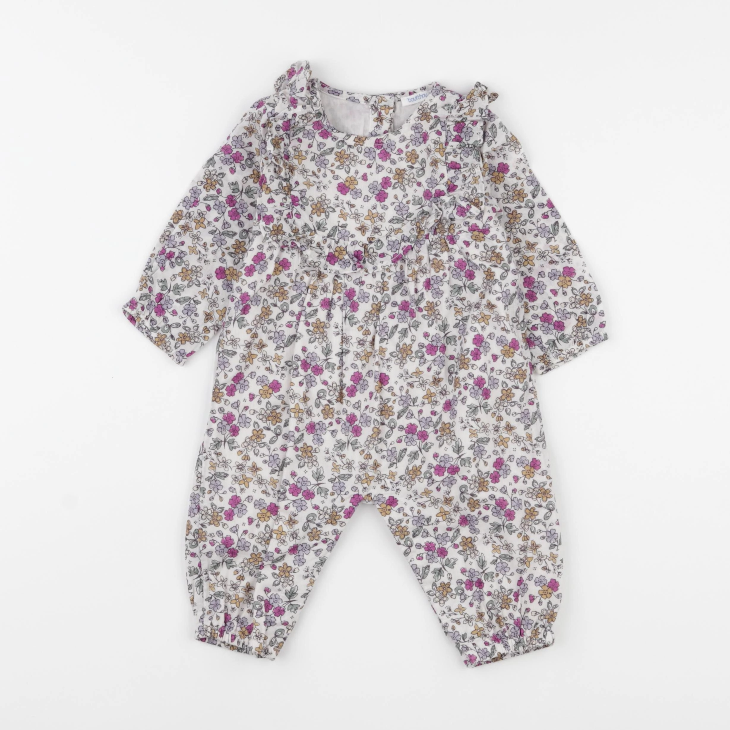Boutchou - combinaison violet - 3 mois