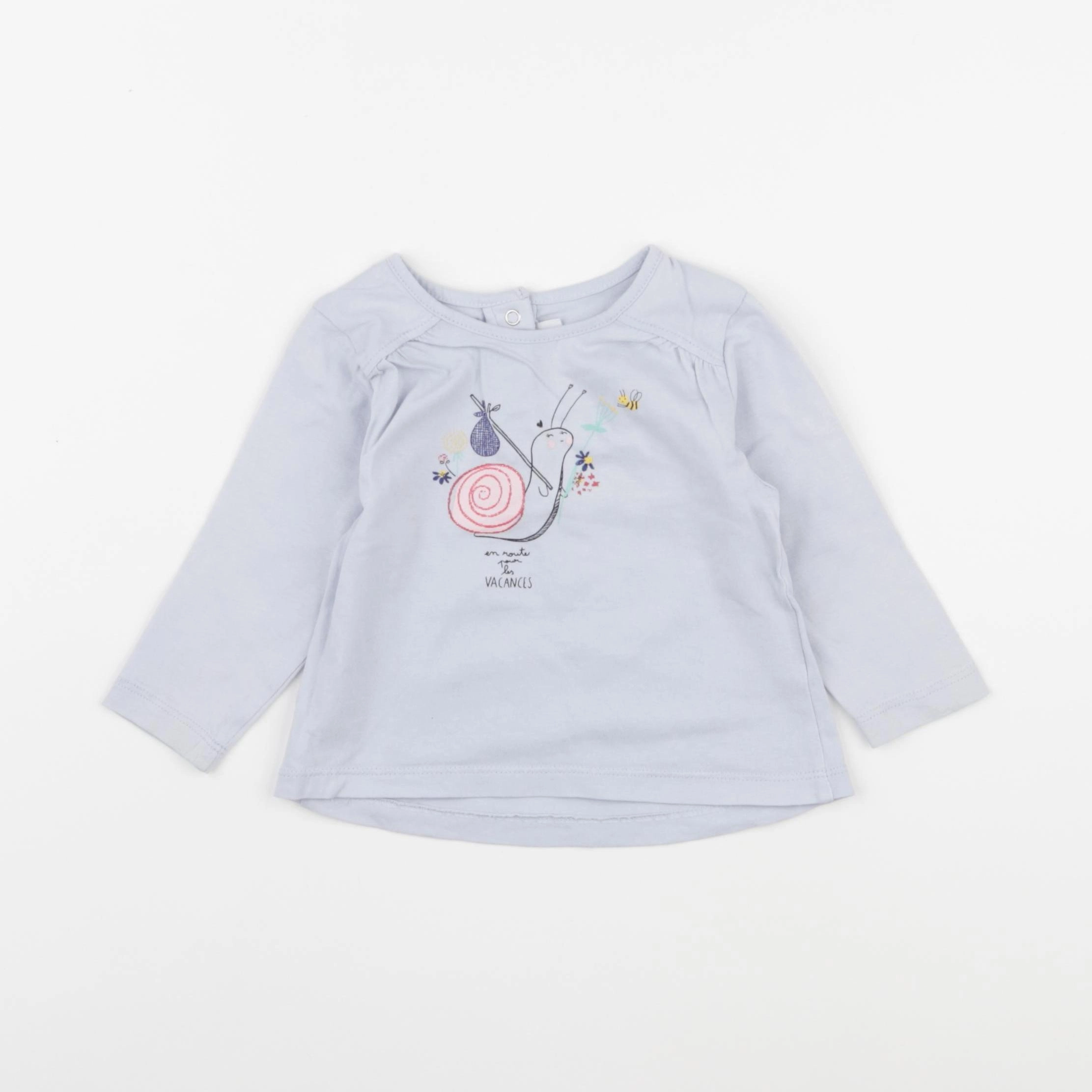 Cadet Rousselle - tee-shirt bleu - 6 mois