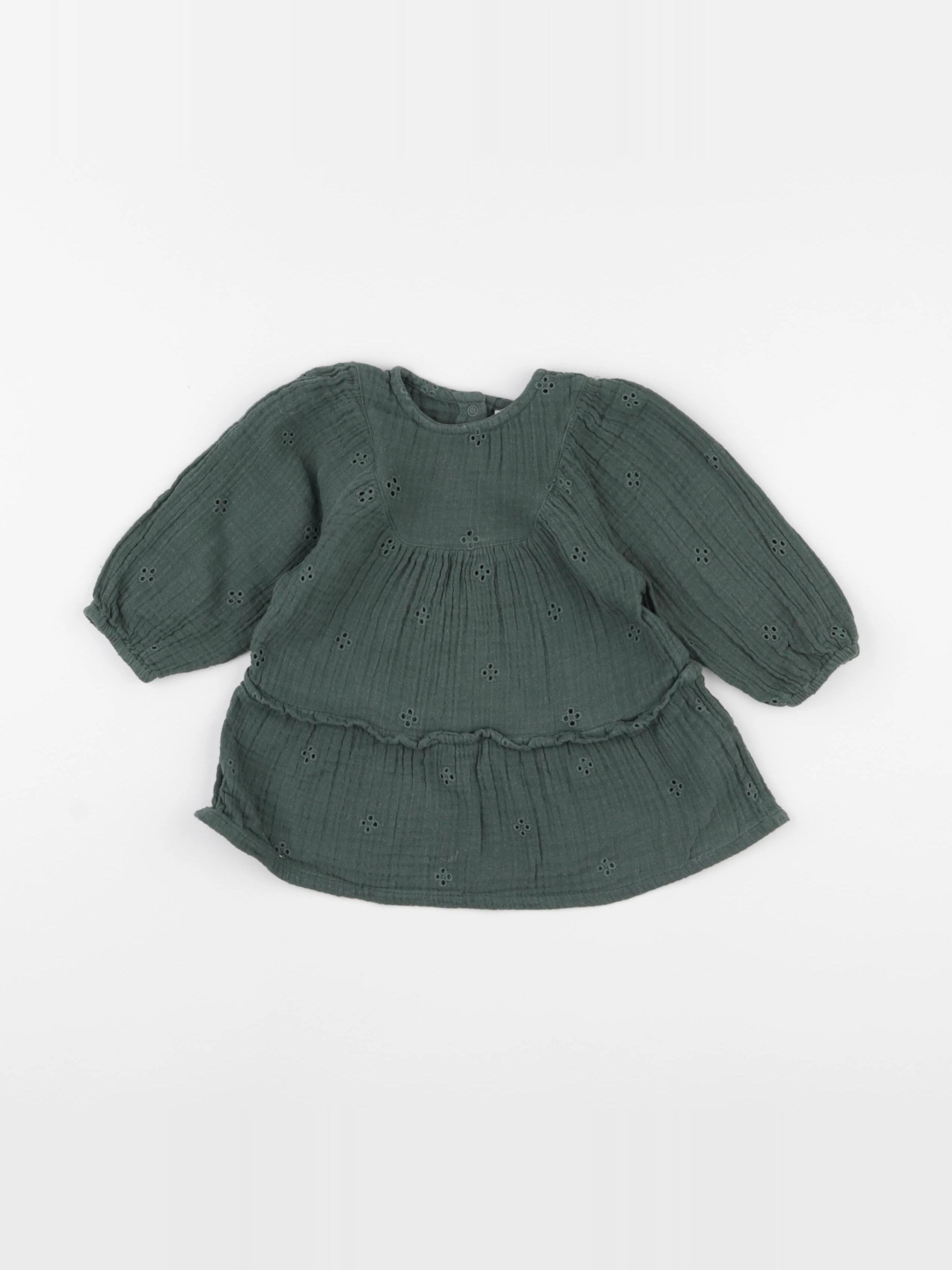 Tape à l'oeil - robe vert - 6 mois