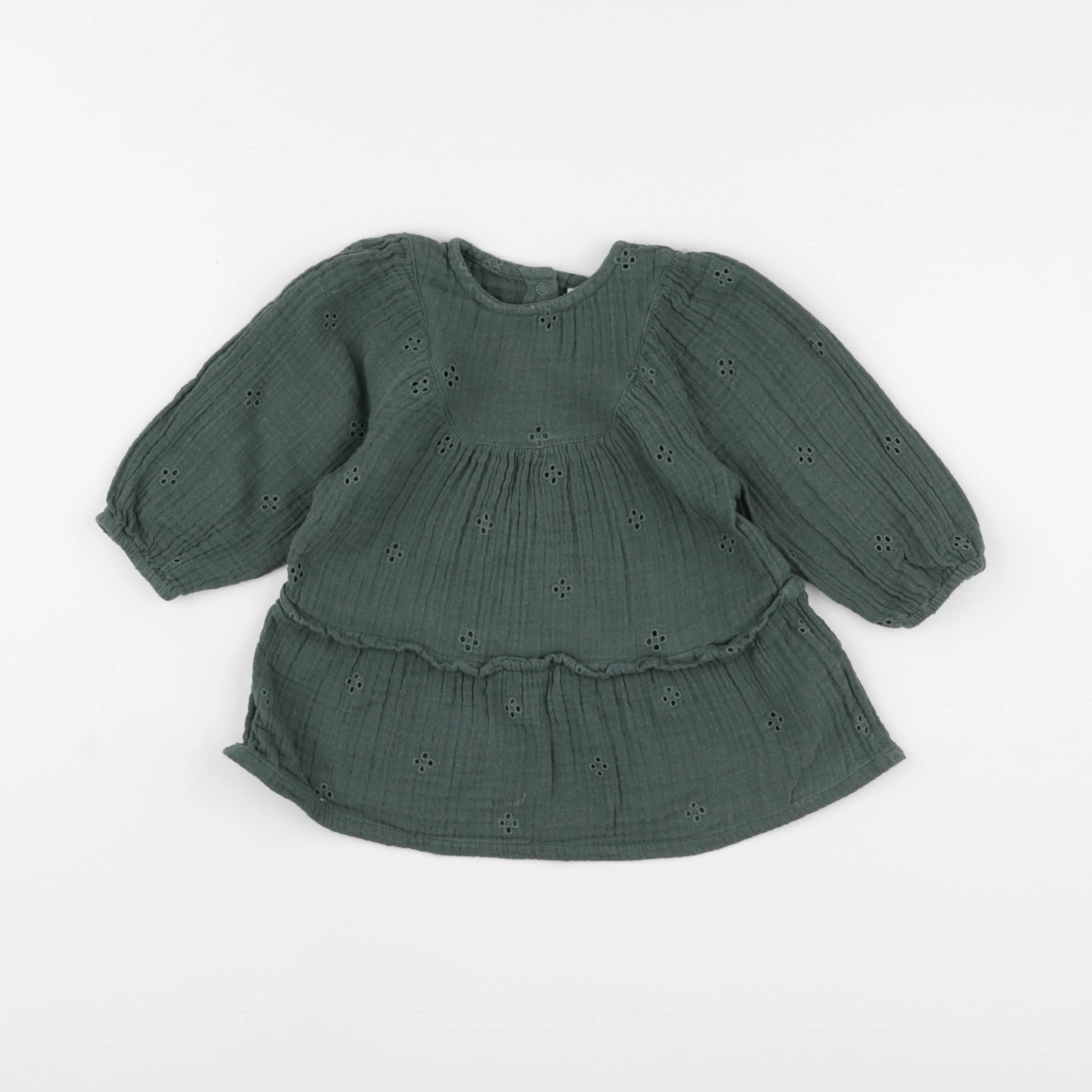 Tape à l'oeil - robe vert - 6 mois