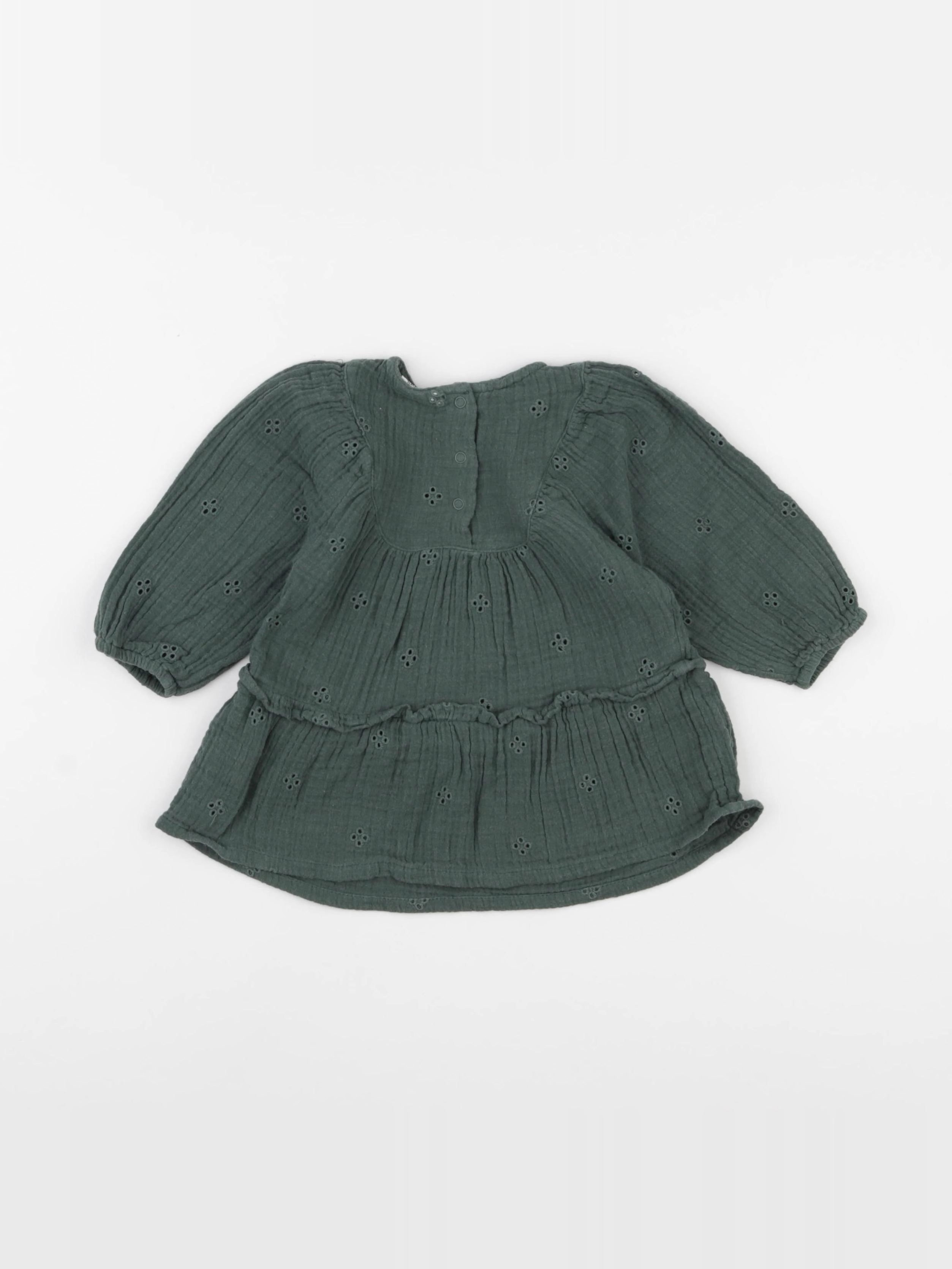 Tape à l'oeil - robe vert - 6 mois