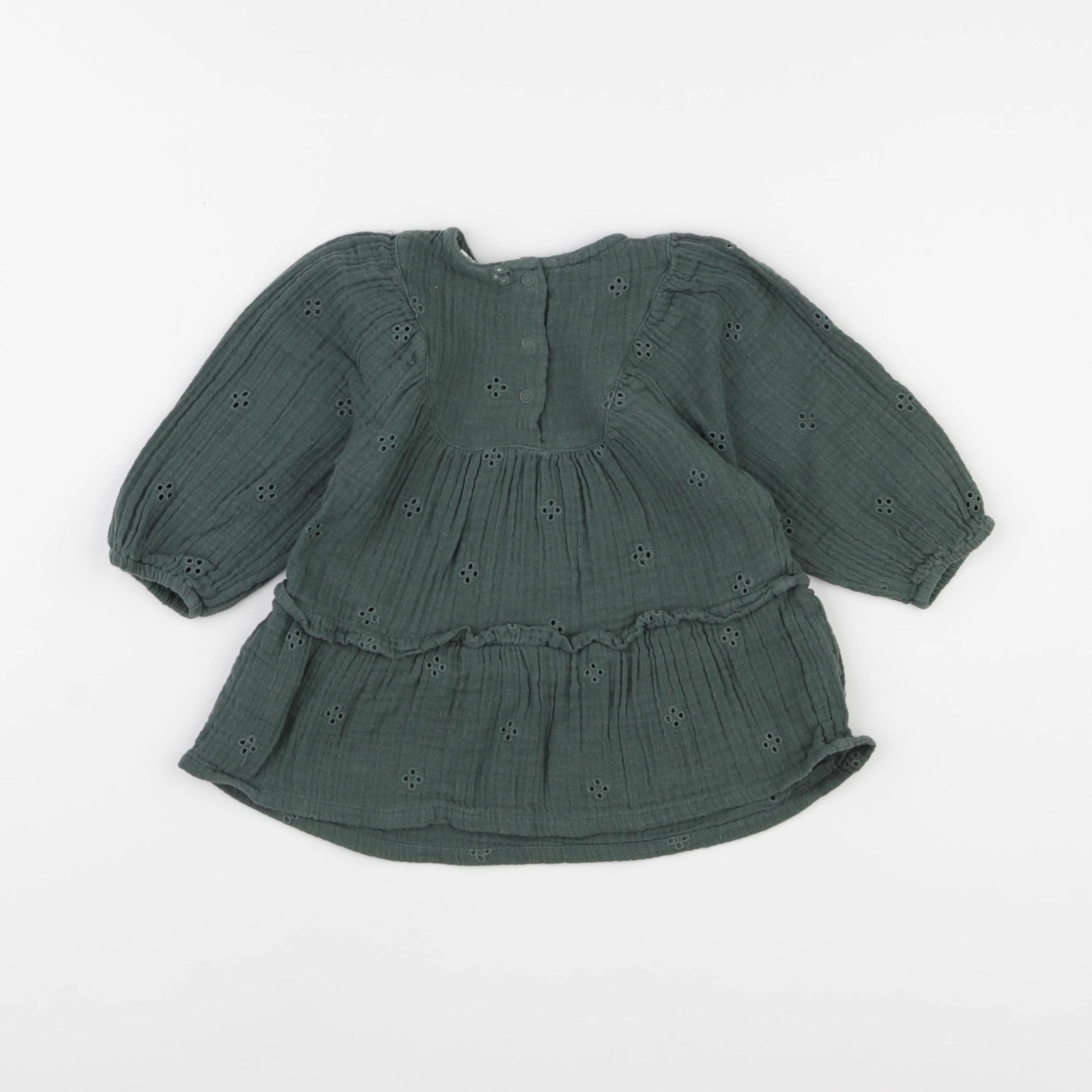 Tape à l'oeil - robe vert - 6 mois