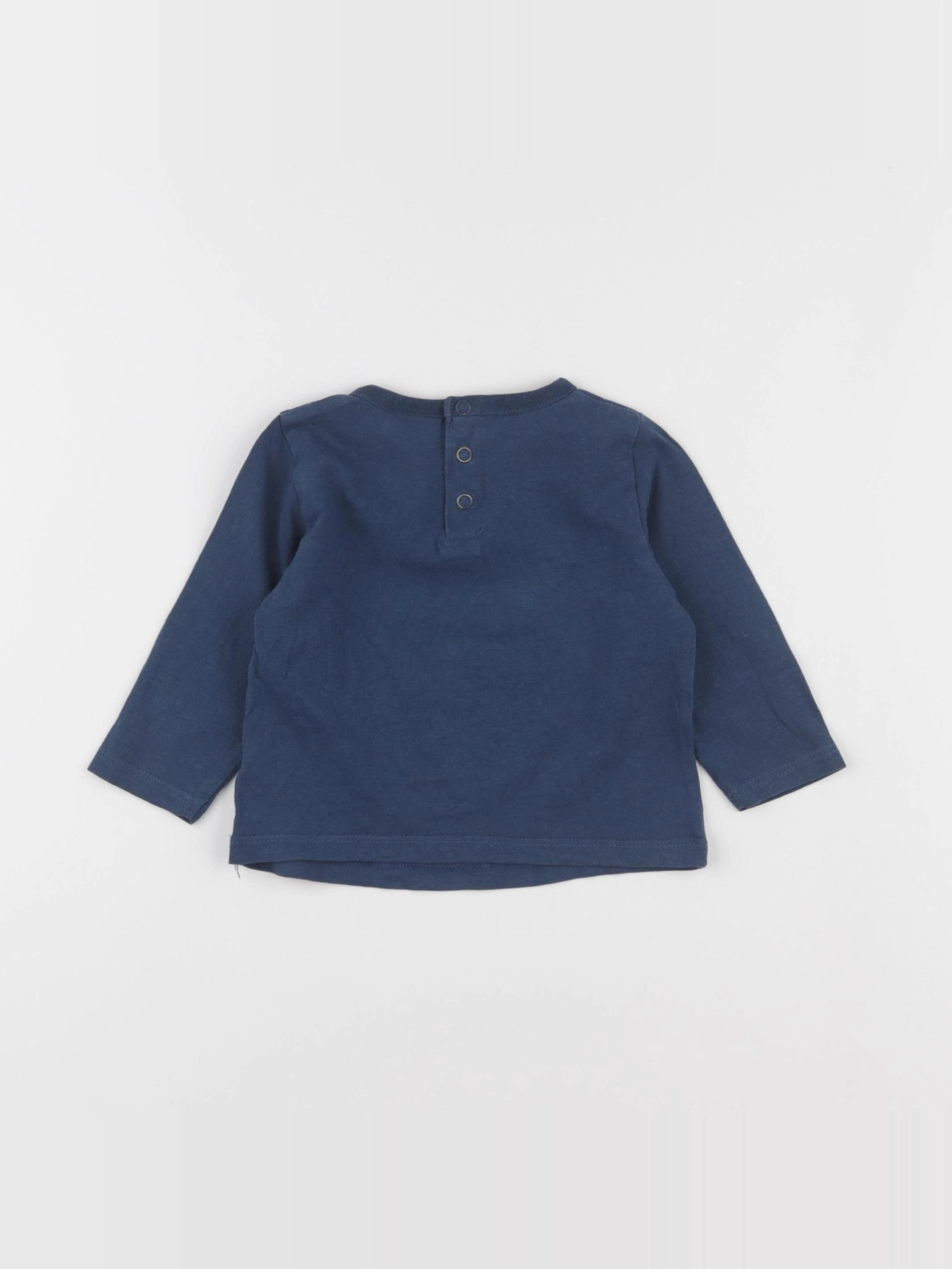 Tape à l'oeil - tee-shirt bleu - 6 mois