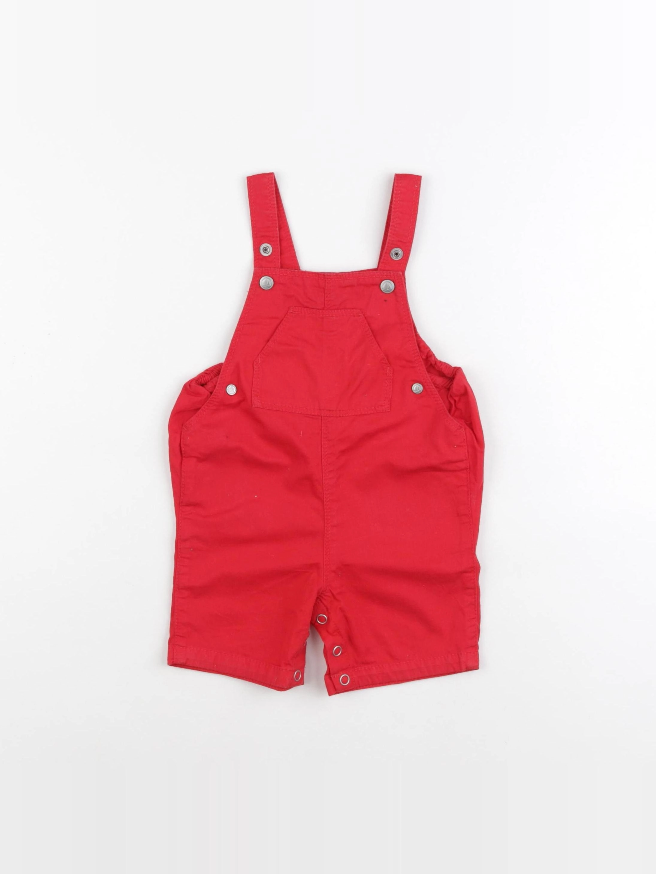 Petit Bateau - salopette rouge - 12 mois