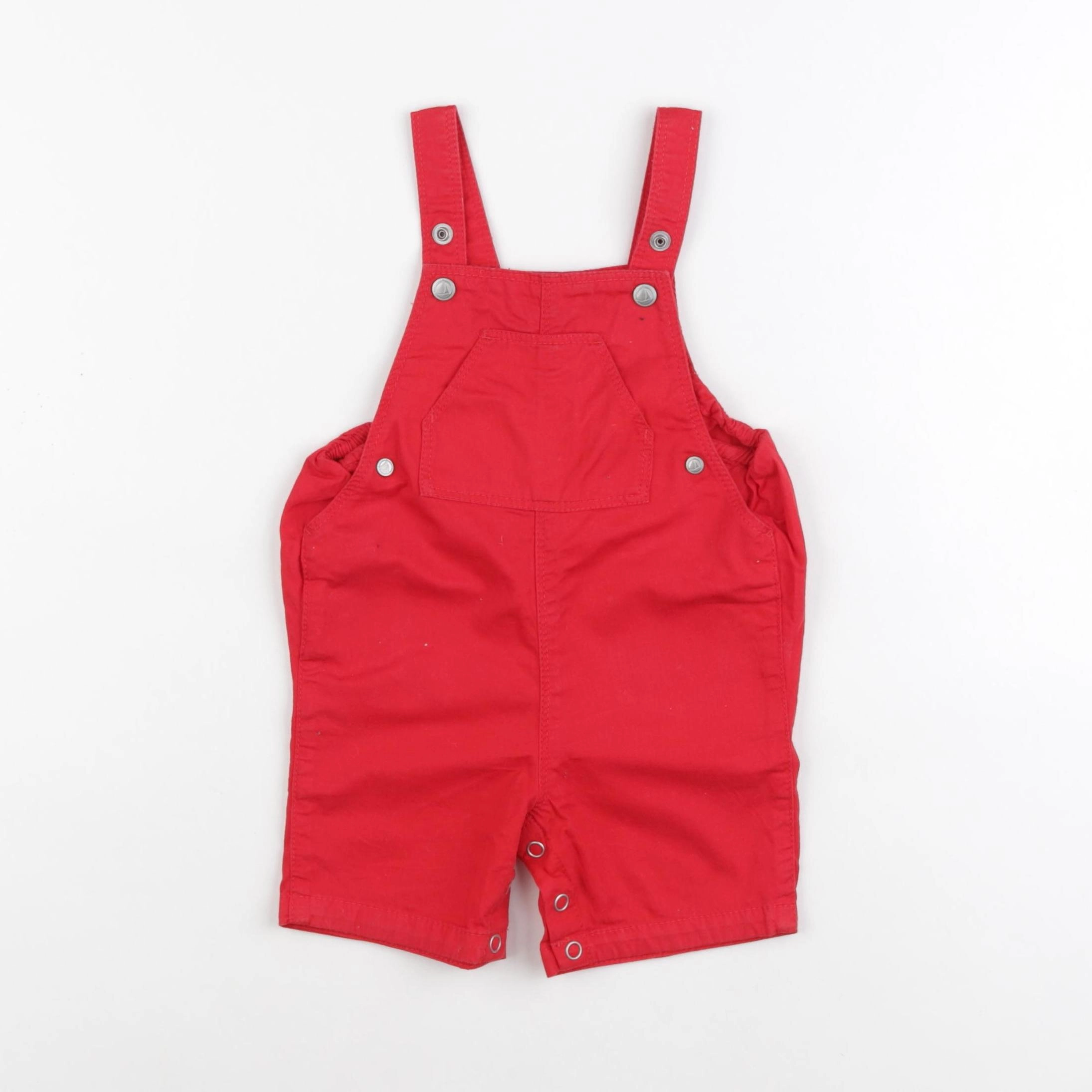 Petit Bateau - salopette rouge - 12 mois