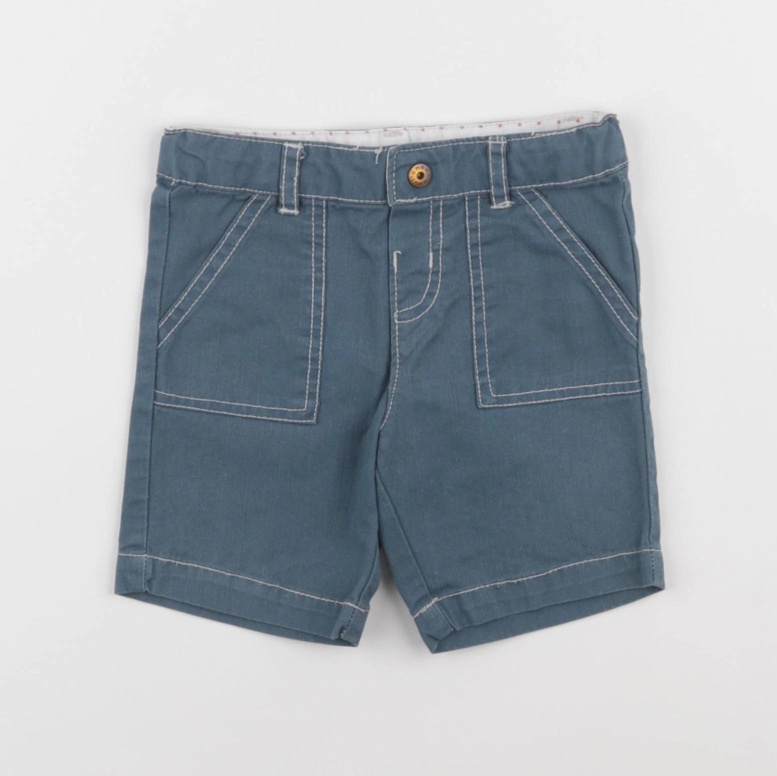 Boutchou - short bleu - 9 mois