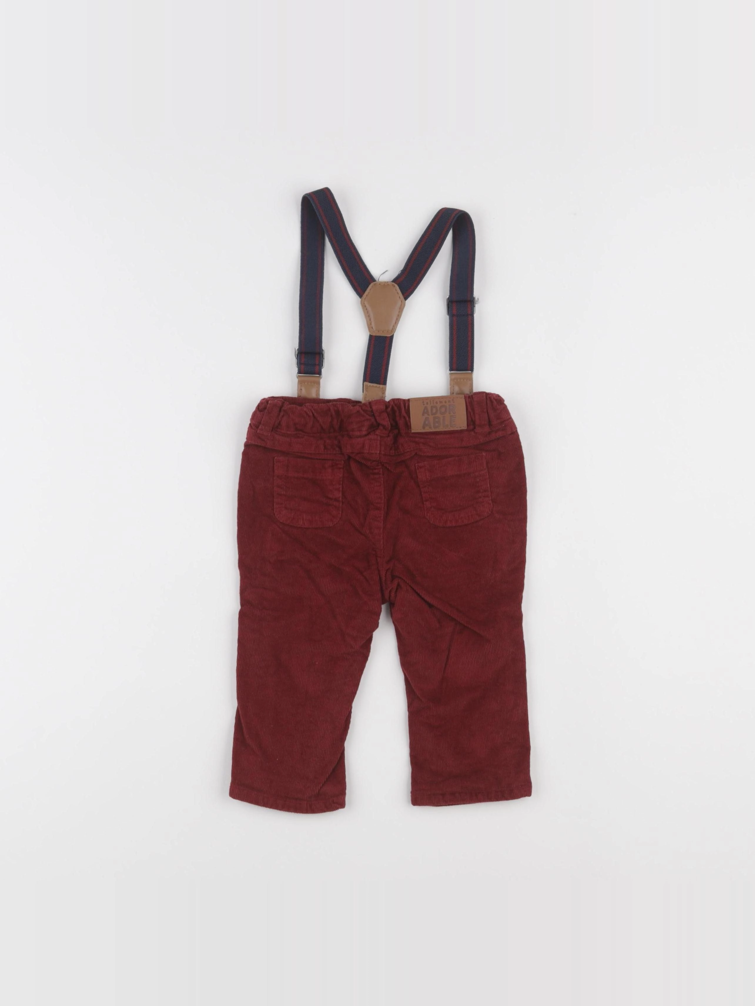 Tape à l'oeil - pantalon rouge - 6 mois