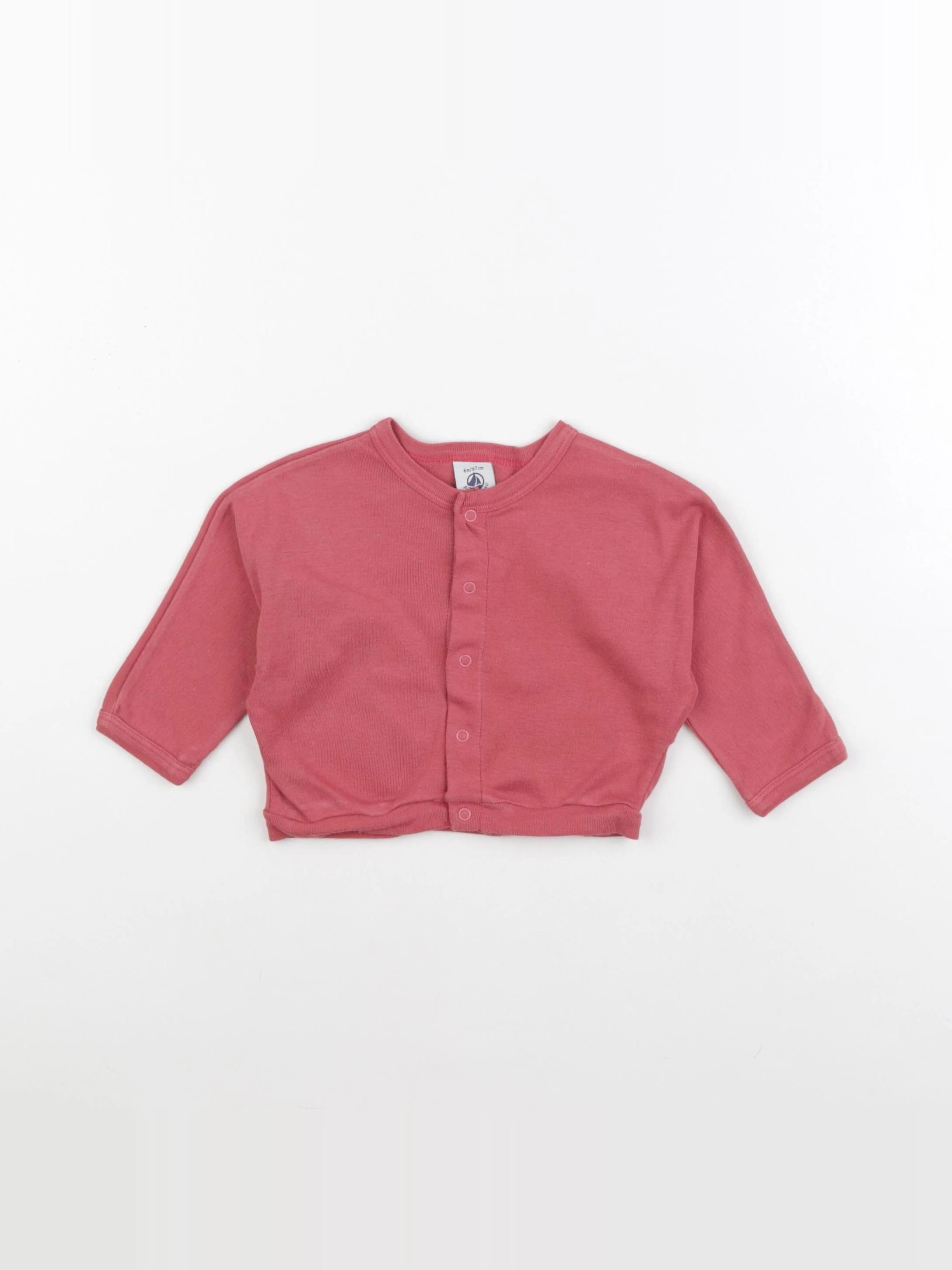 Petit Bateau - tee-shirt rose - 6 mois