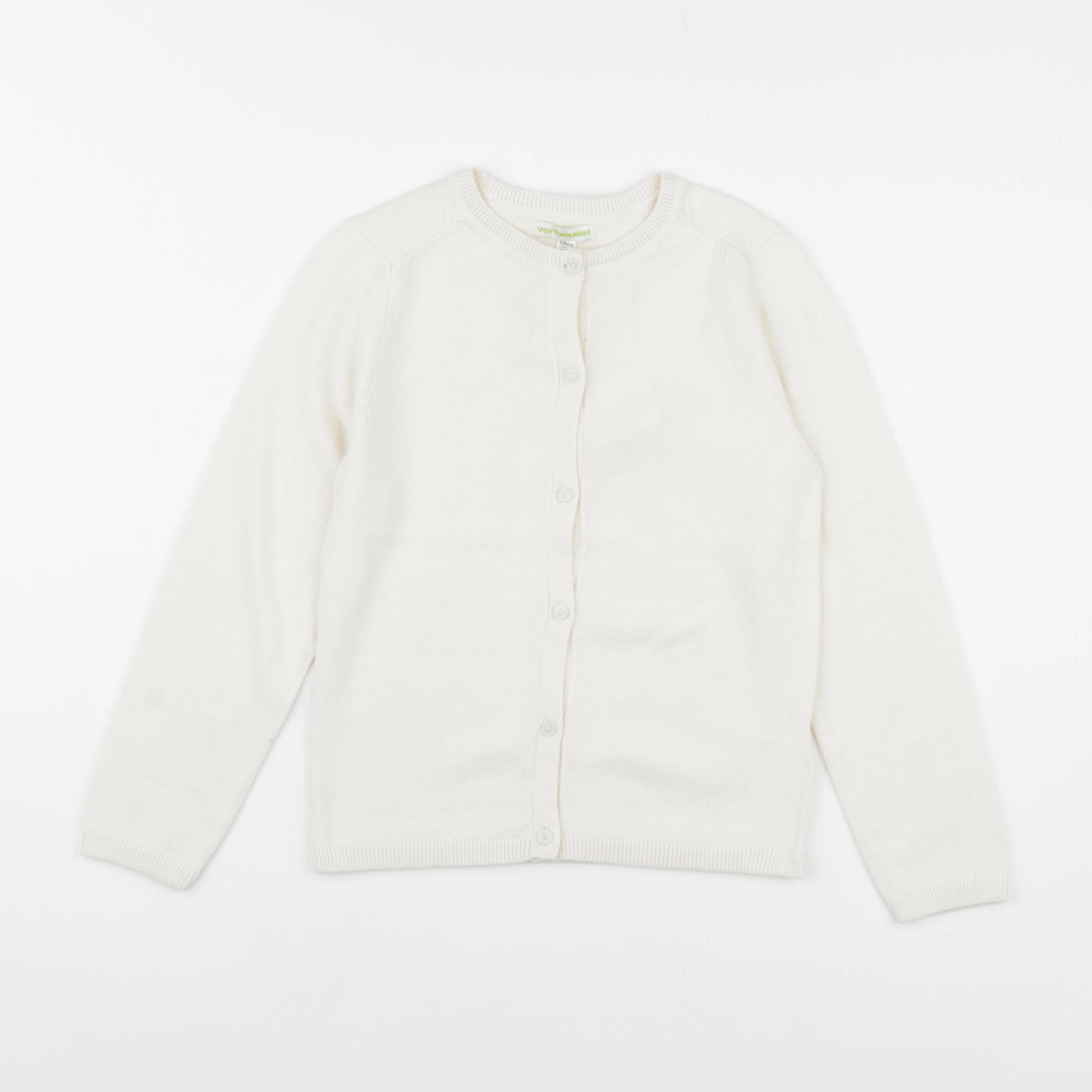 Vertbaudet - gilet beige - 8 ans