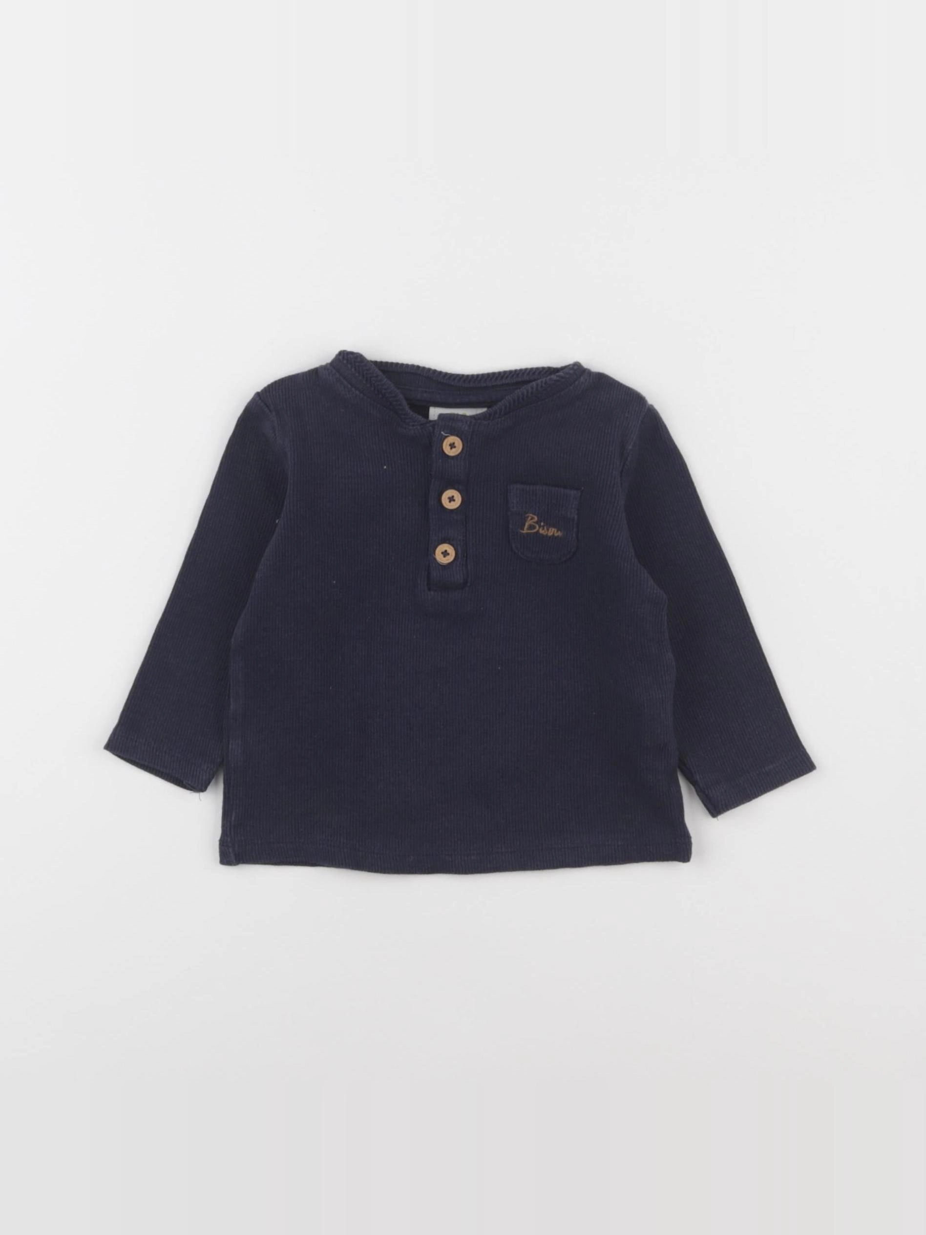 Tape à l'oeil - tee-shirt bleu - 6 mois