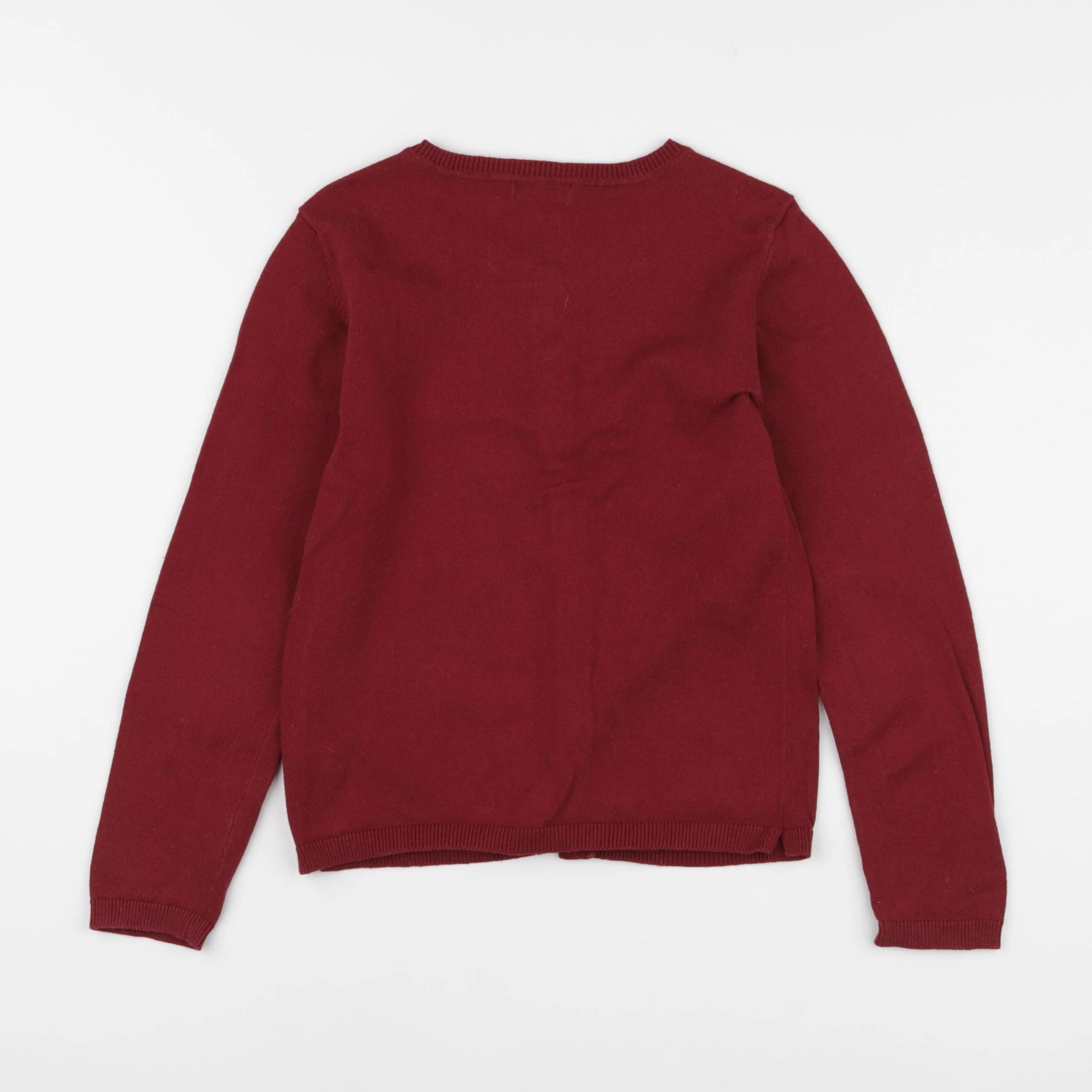 Vertbaudet - gilet rouge - 8 ans